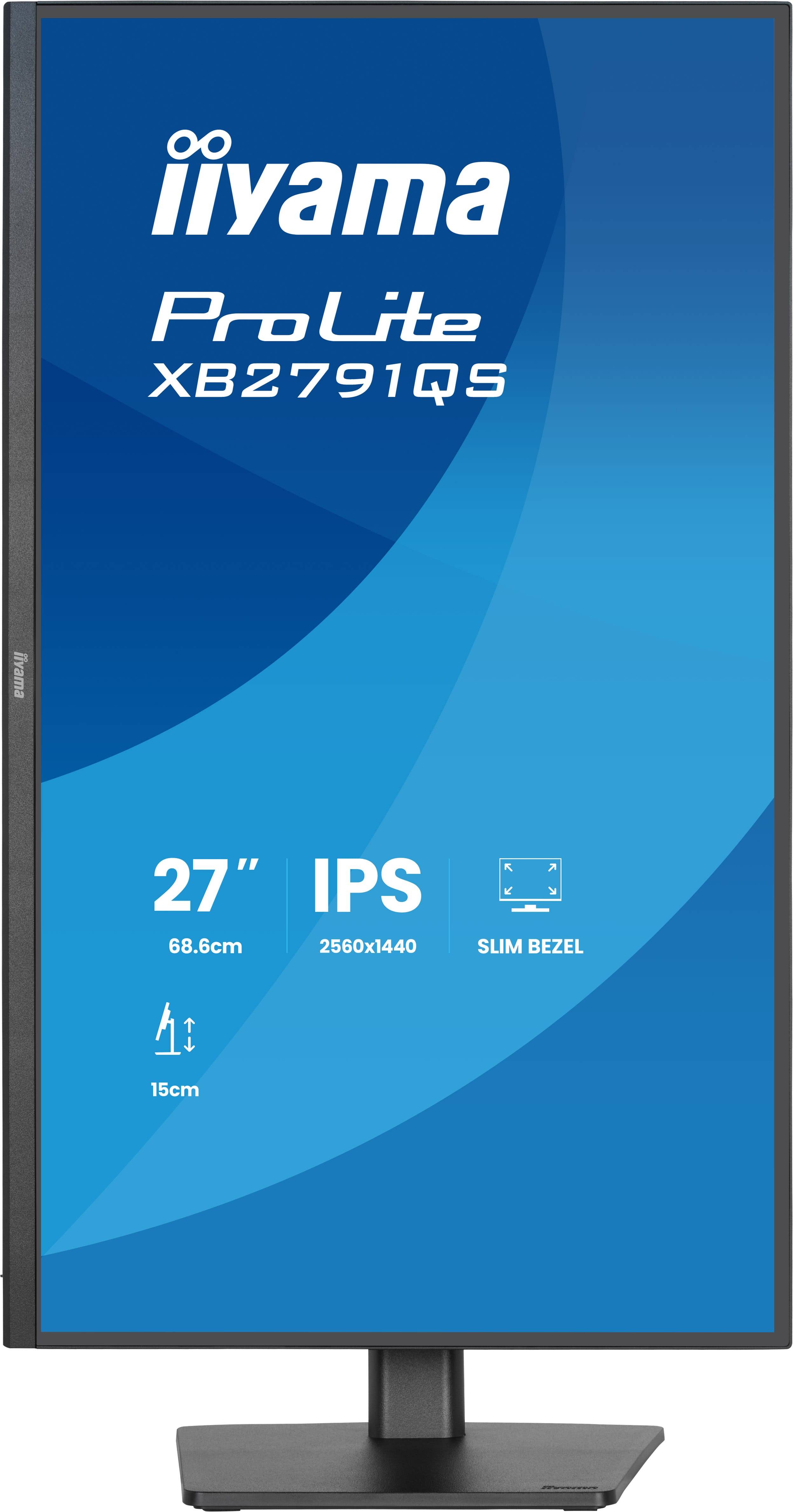 iiyama ProLite XB2791QS-B1 computer monitor 68,6 cm (27") 2560 x 1440 Pixels Quad HD LED Zwart