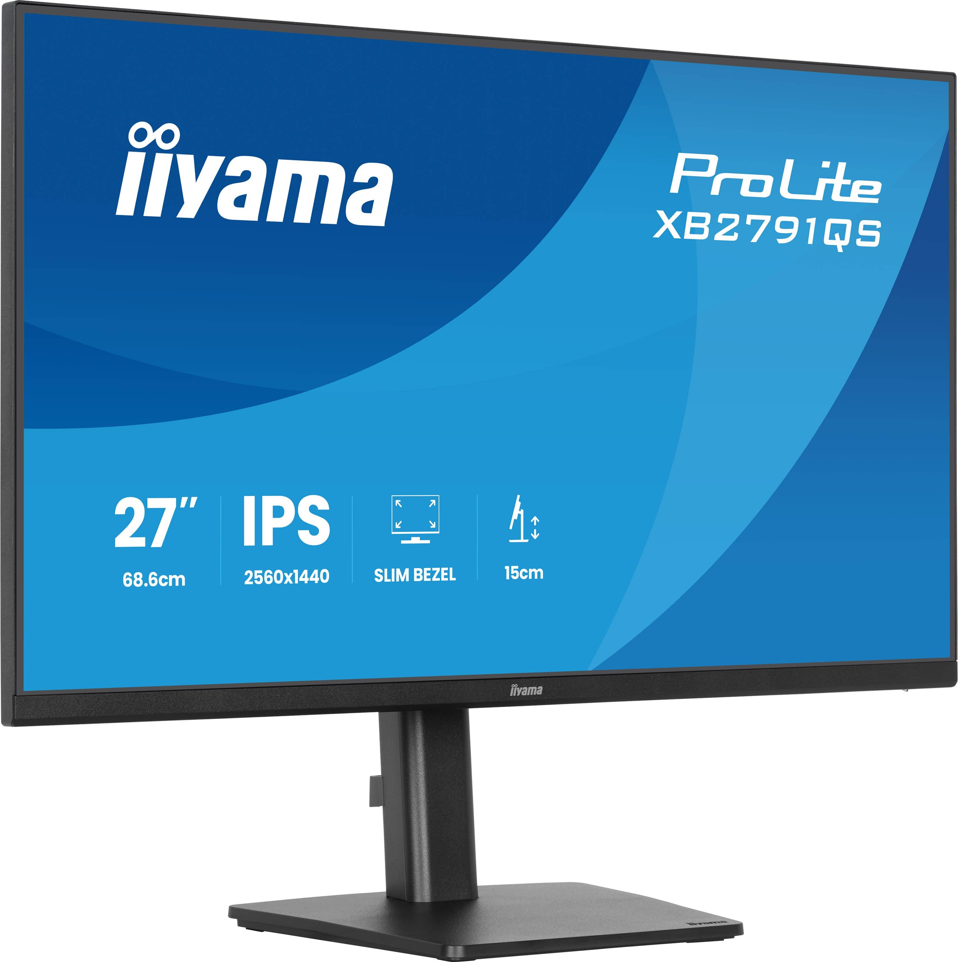 iiyama ProLite XB2791QS-B1 computer monitor 68,6 cm (27") 2560 x 1440 Pixels Quad HD LED Zwart