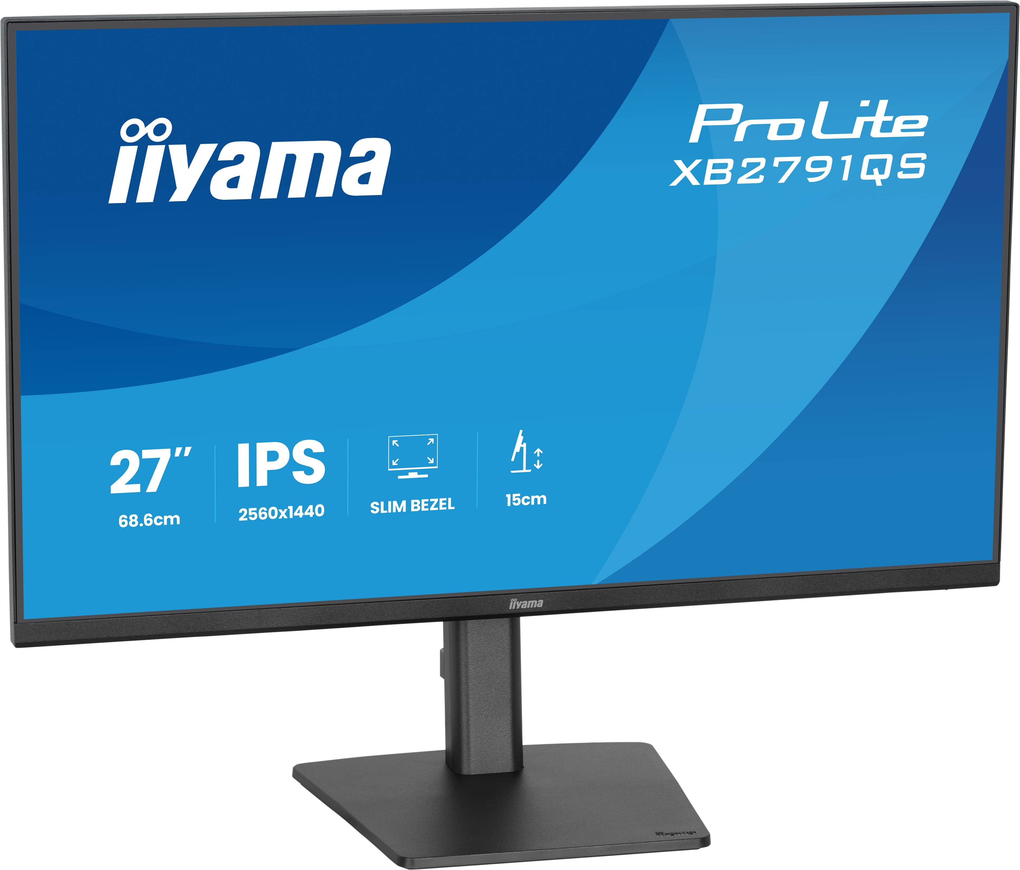 iiyama ProLite XB2791QS-B1 computer monitor 68,6 cm (27") 2560 x 1440 Pixels Quad HD LED Zwart
