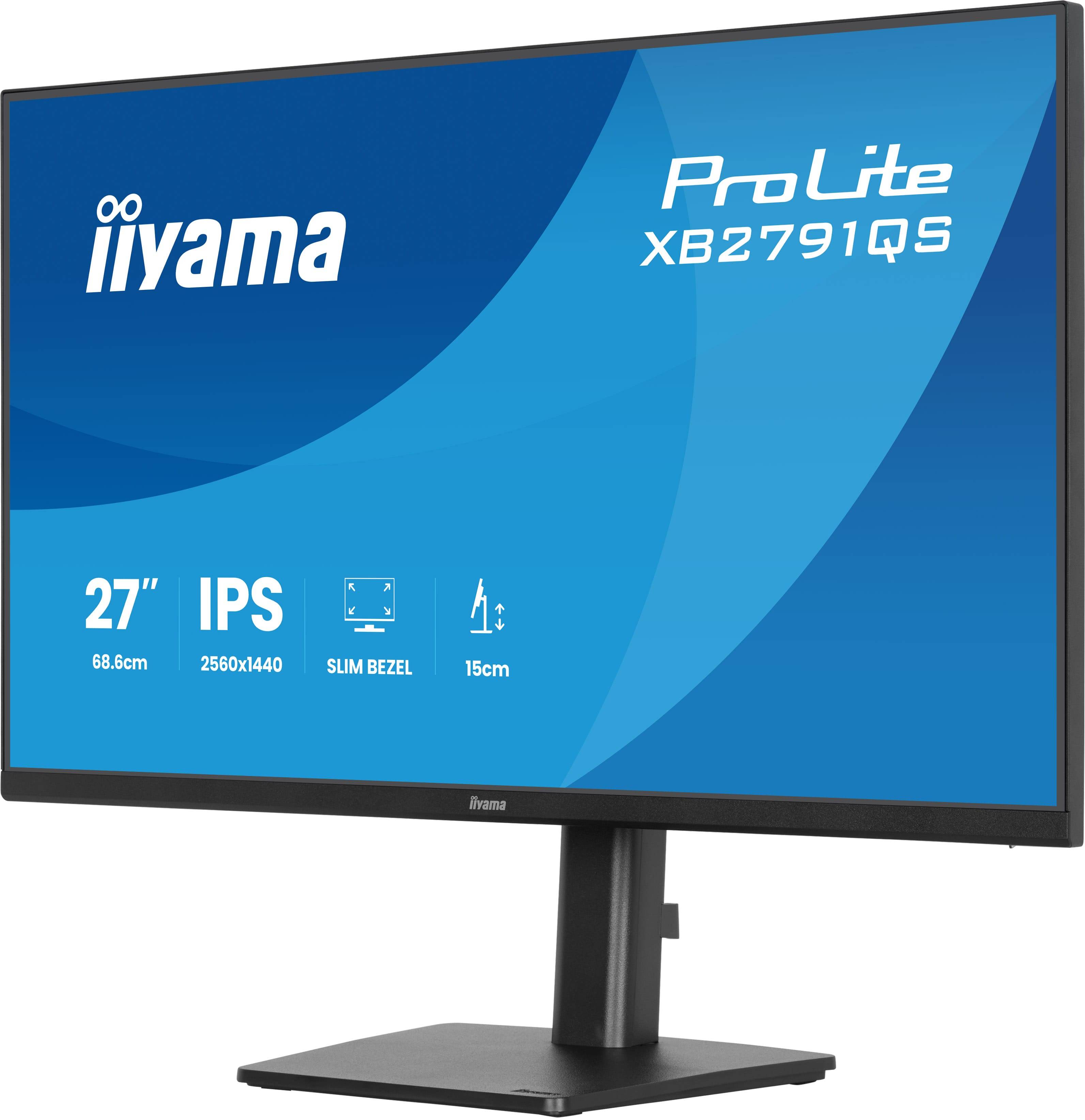 iiyama ProLite XB2791QS-B1 computer monitor 68,6 cm (27") 2560 x 1440 Pixels Quad HD LED Zwart