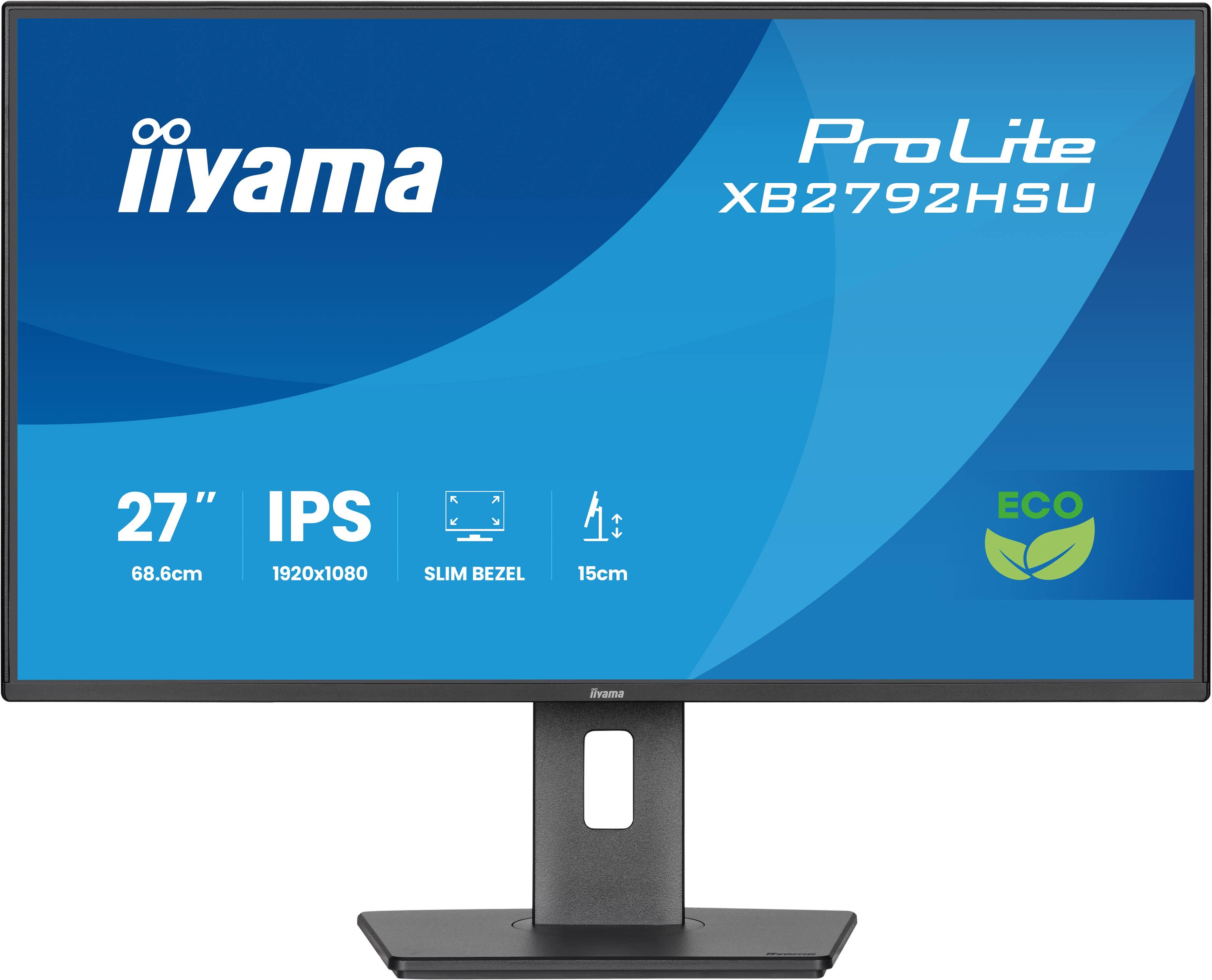 iiyama ProLite XB2792HSU-B1 computer monitor 68,6 cm (27") 1920 x 1080 Pixels Full HD LED Zwart