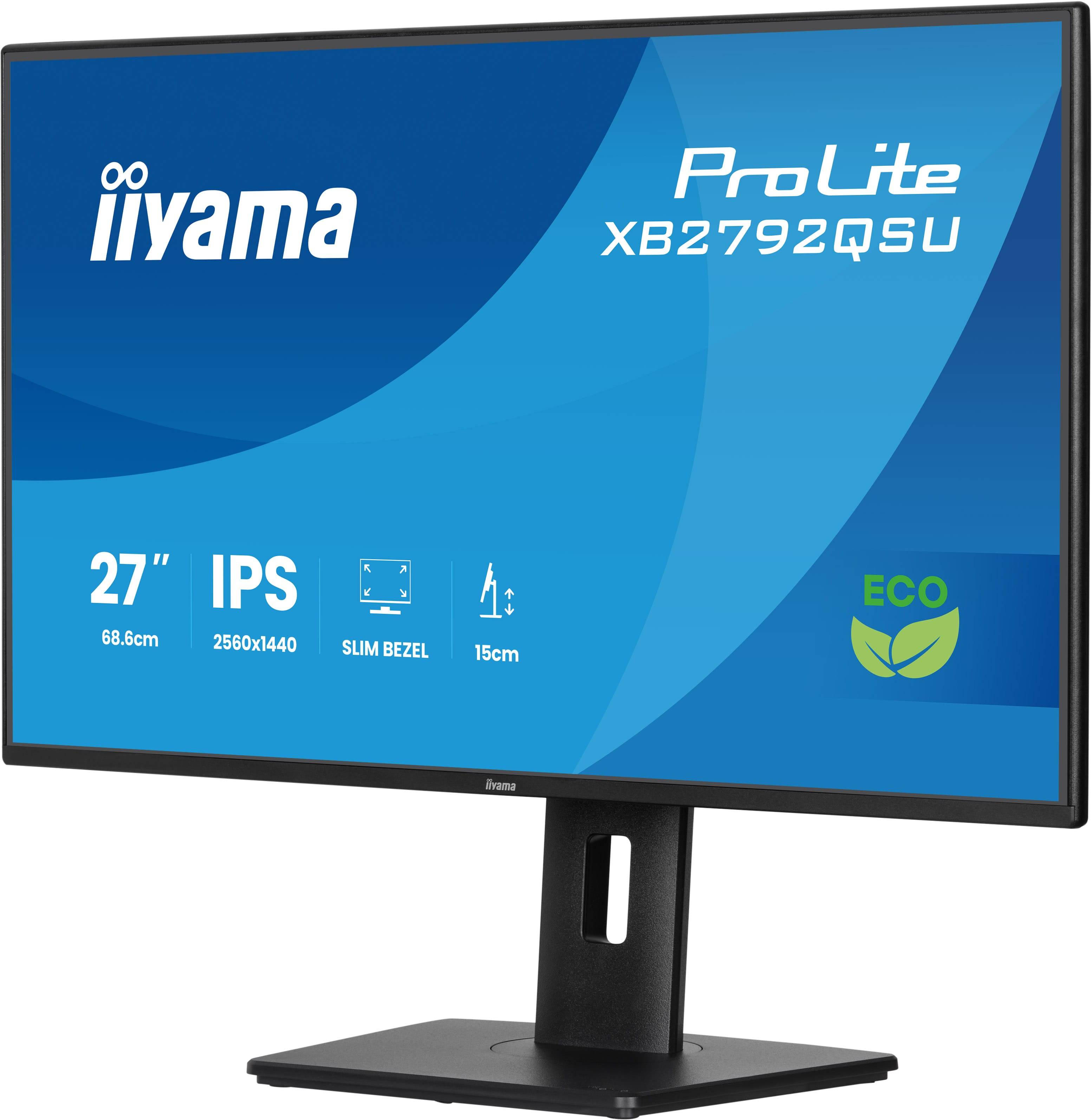 iiyama ProLite XB2792QSU-B1 computer monitor 68,6 cm (27") 2560 x 1440 Pixels Quad HD Zwart