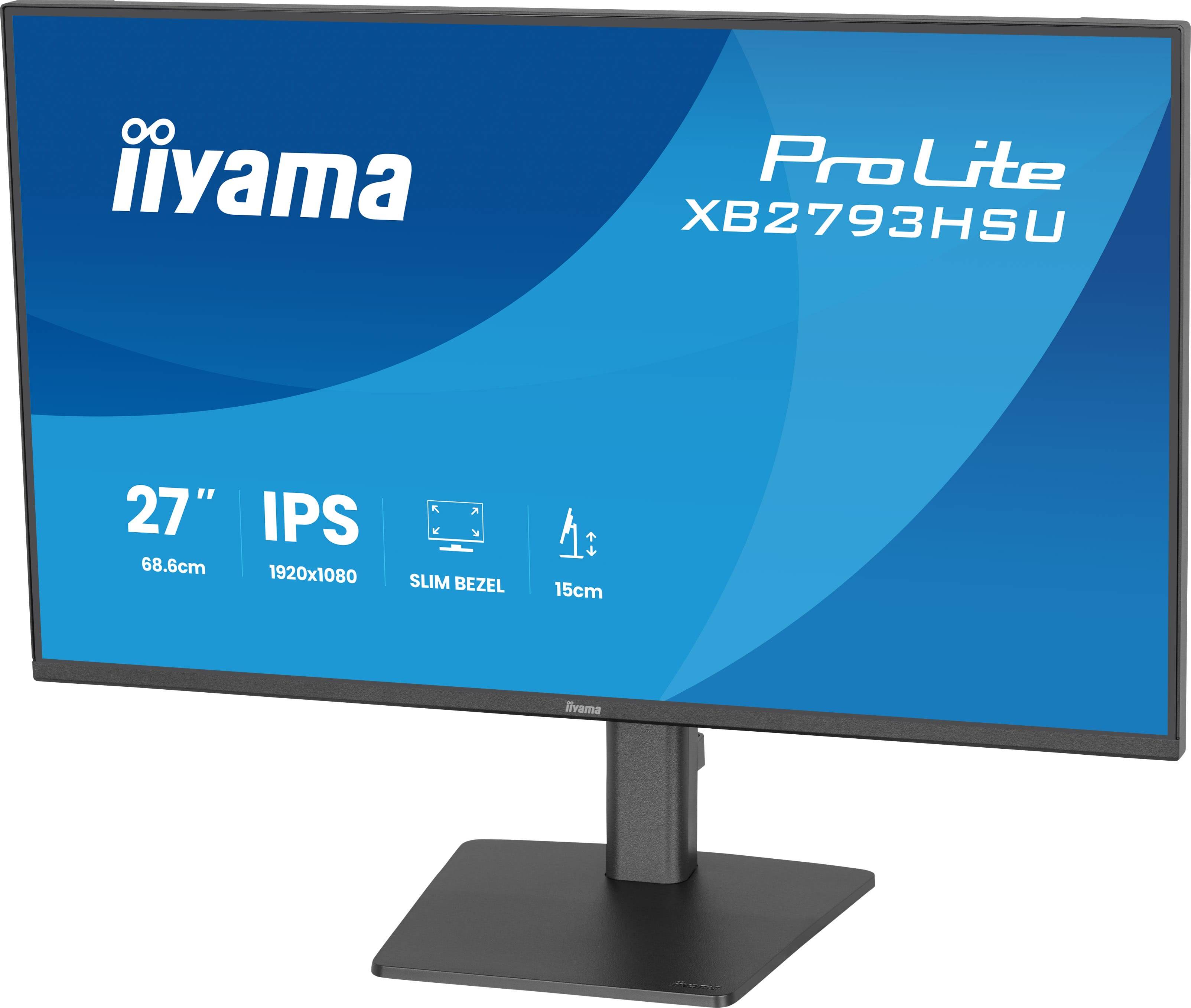 iiyama ProLite XB2793HSU-B1 computer monitor 68,6 cm (27") 1920 x 1080 Pixels Full HD LED Zwart