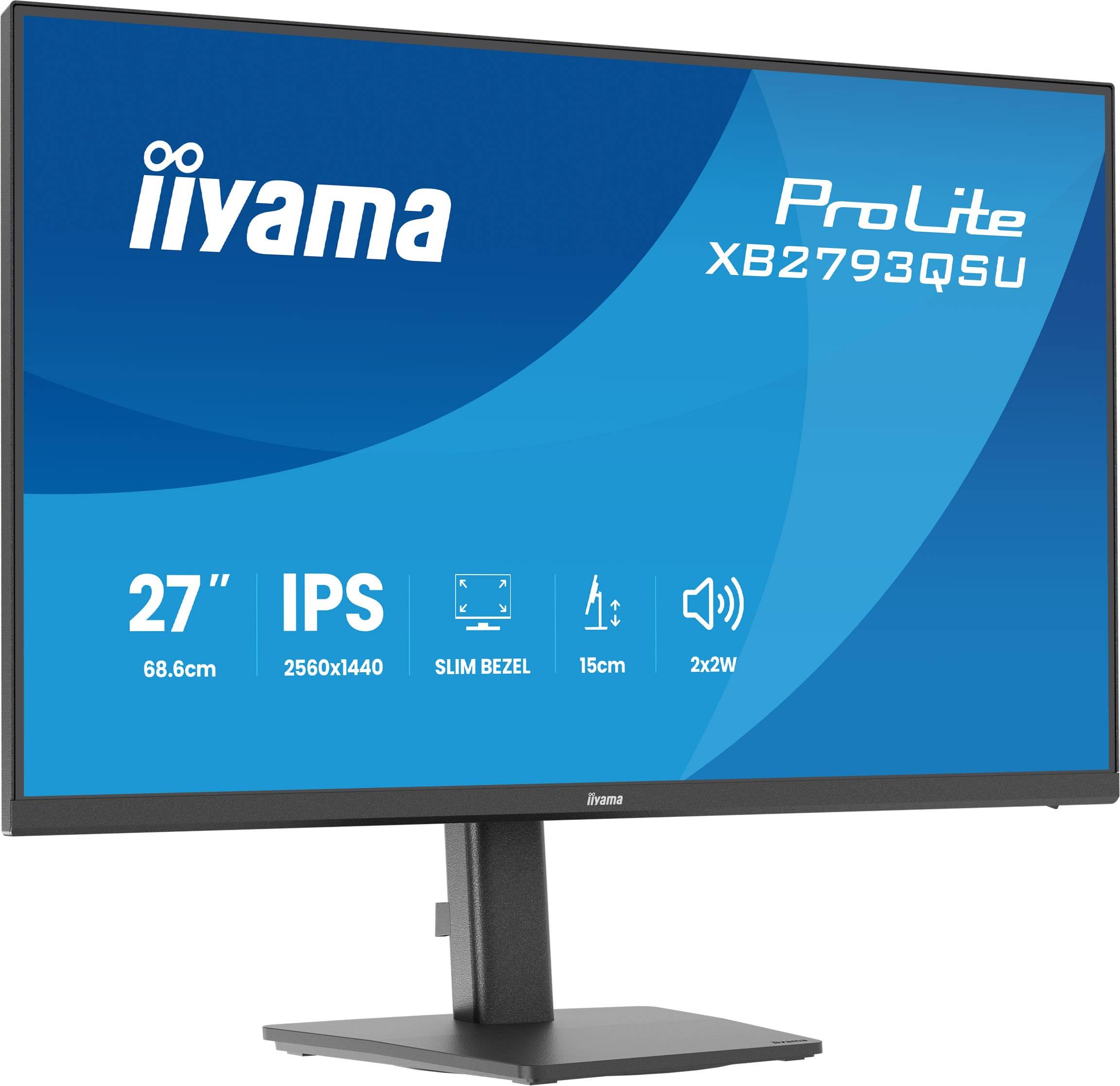 iiyama ProLite XB2793QSU-B1 computer monitor 68,6 cm (27") 2560 x 1440 Pixels Quad HD LED Zwart
