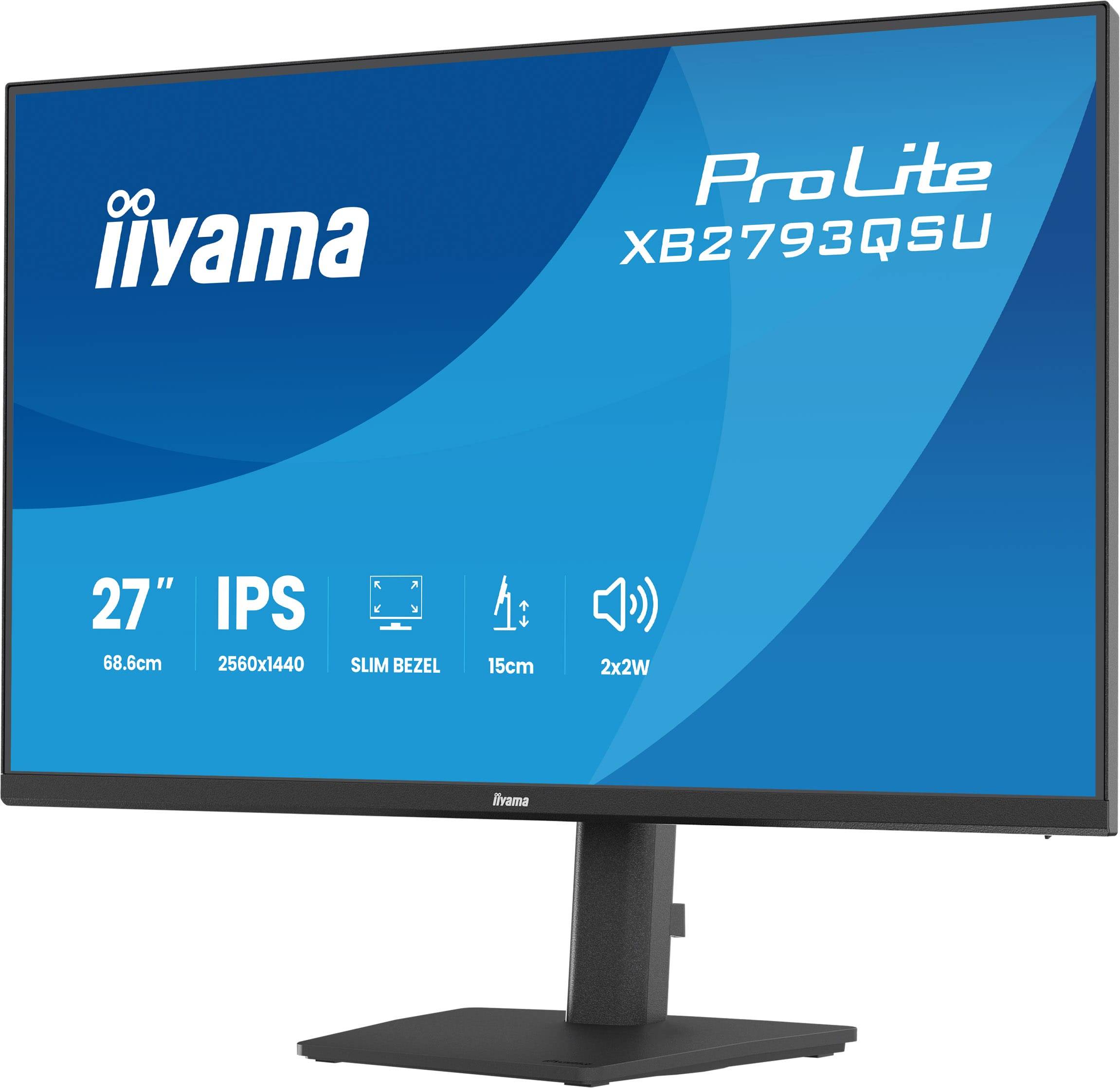 iiyama ProLite XB2793QSU-B1 computer monitor 68,6 cm (27") 2560 x 1440 Pixels Quad HD LED Zwart