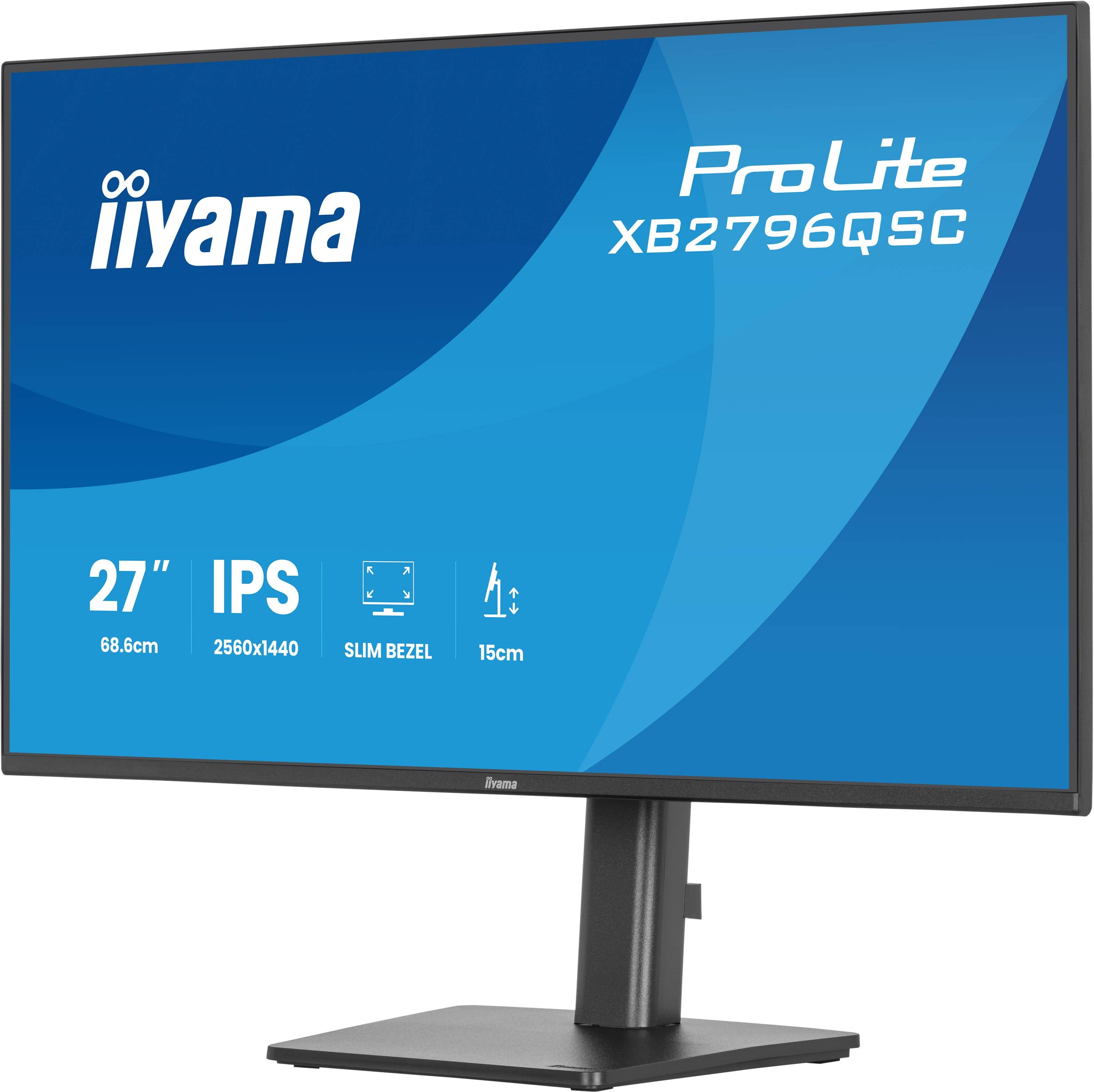 iiyama ProLite XB2796QSC-B1 computer monitor 68,6 cm (27") 2560 x 1440 Pixels Quad HD LED Zwart