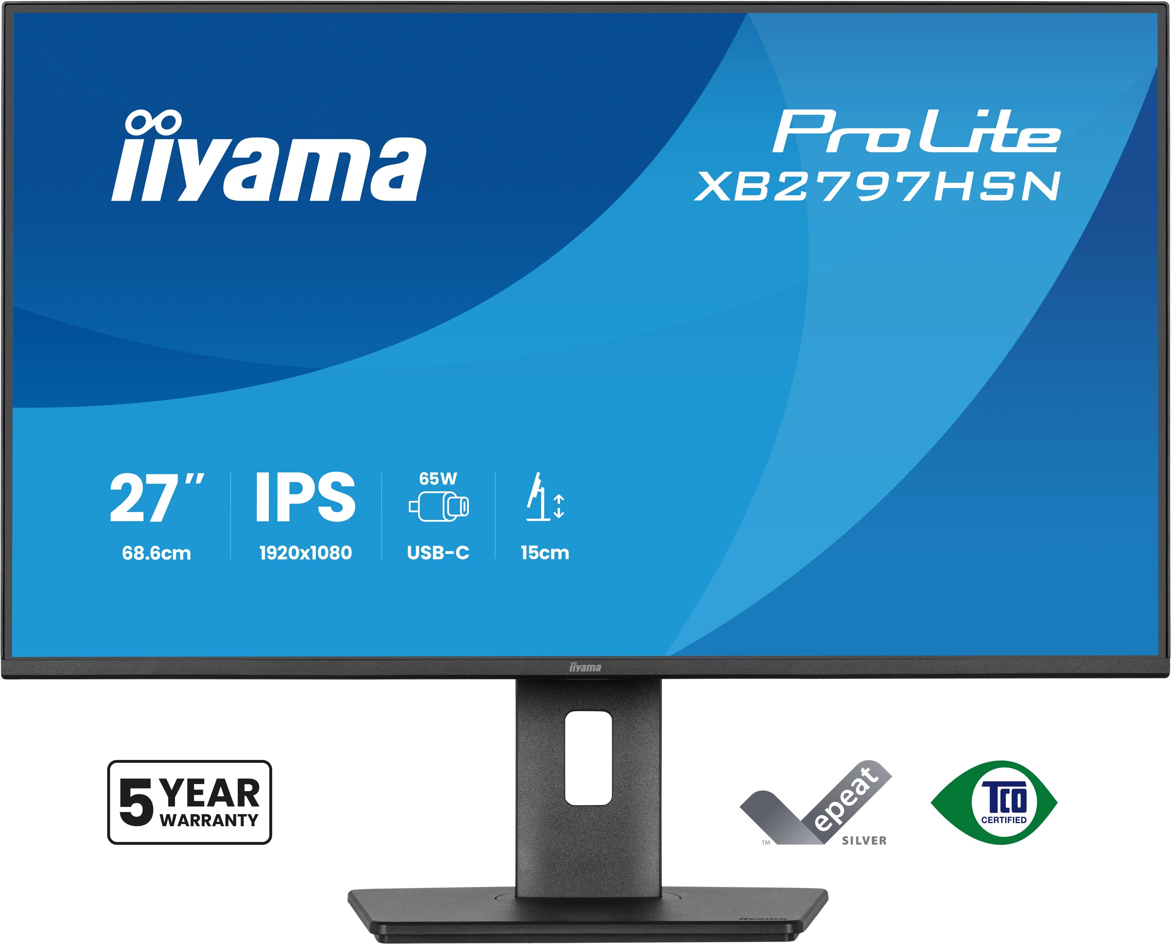 iiyama ProLite XB2797HSN-B1 computer monitor 68,6 cm (27") 1920 x 1080 Pixels Full HD LCD Zwart