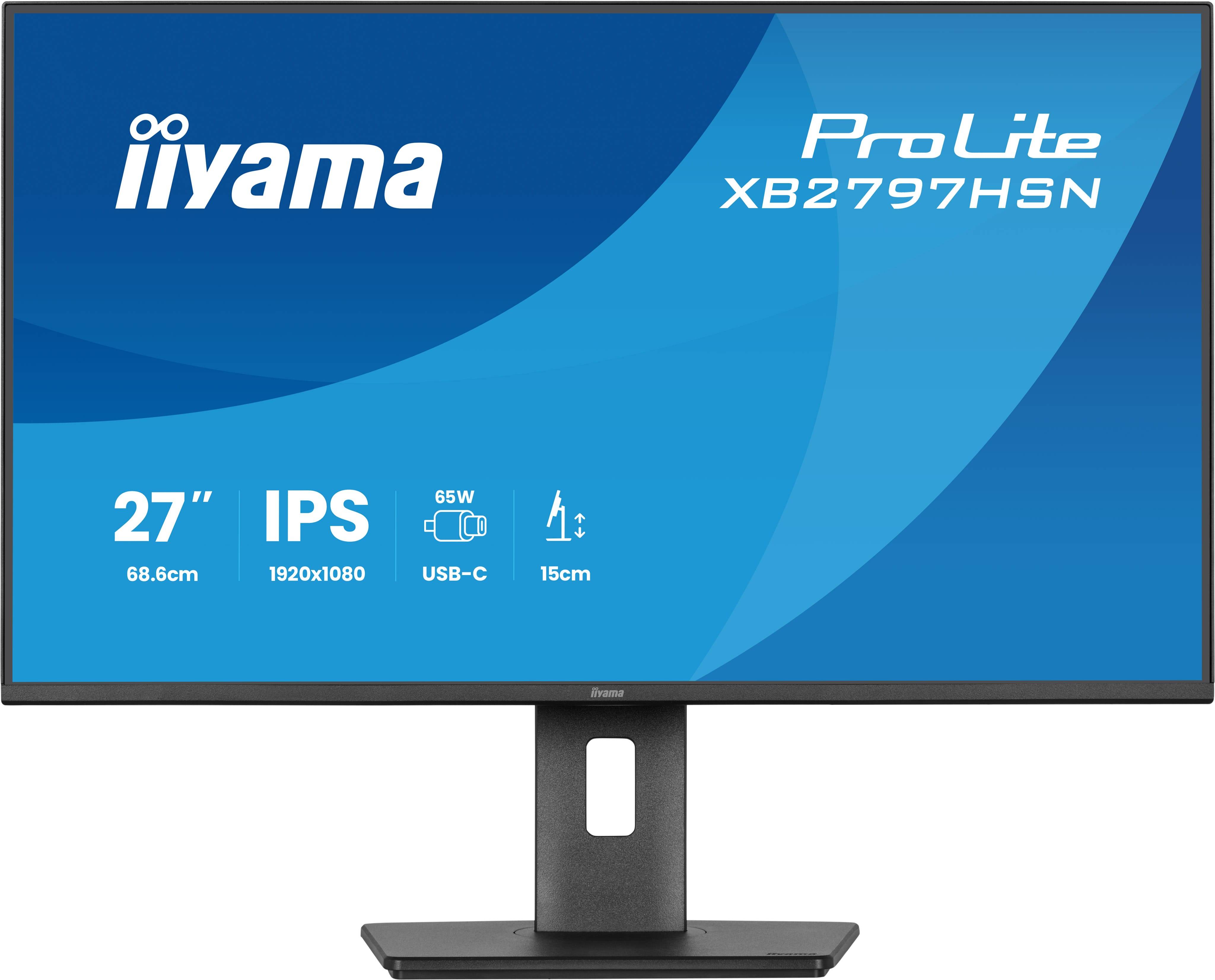 iiyama ProLite XB2797HSN-B1 computer monitor 68,6 cm (27") 1920 x 1080 Pixels Full HD LCD Zwart