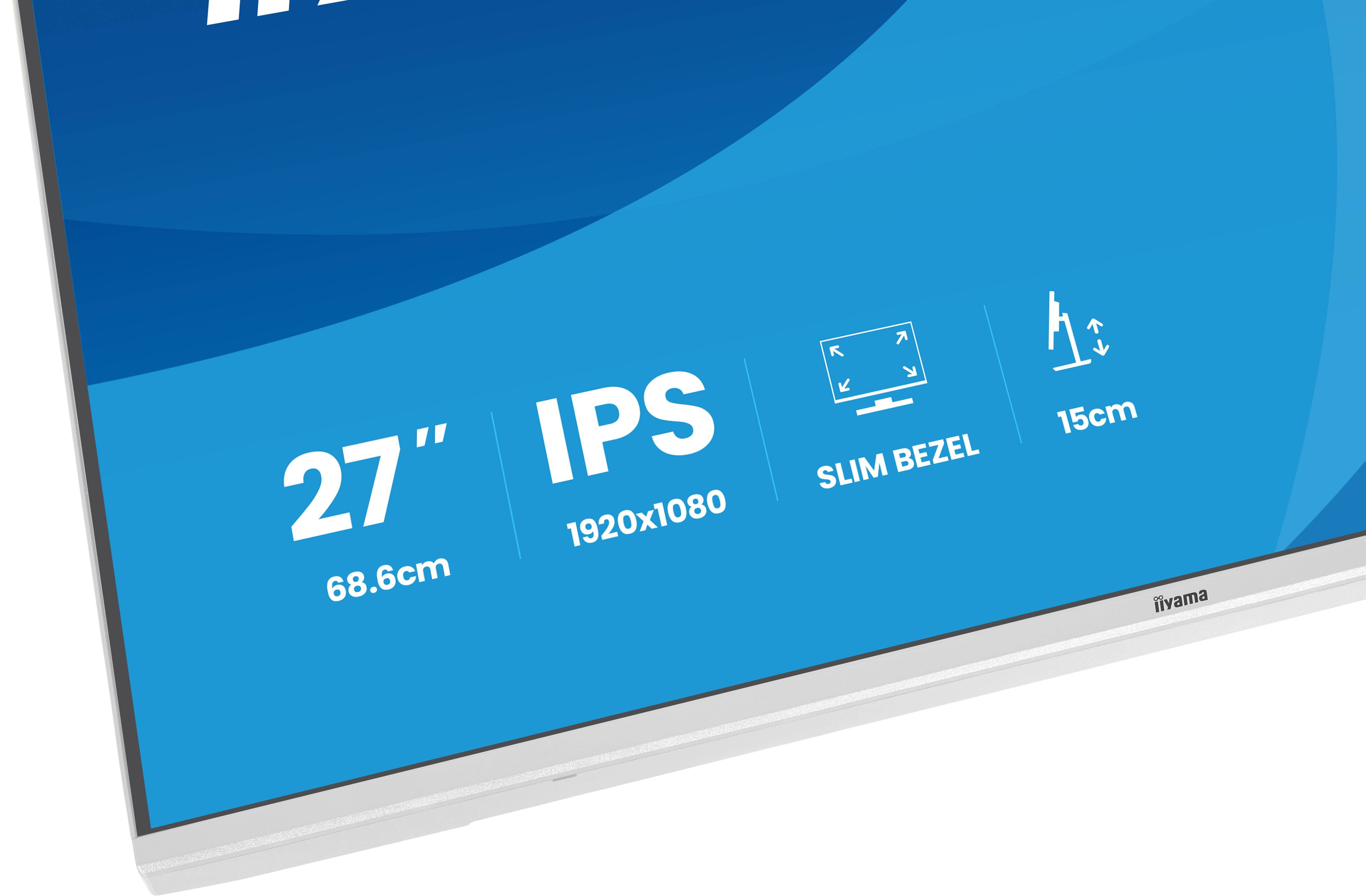 iiyama ProLite XB2797HSU-W1 computer monitor 68,6 cm (27") 1920 x 1080 Pixels Full HD LED Wit