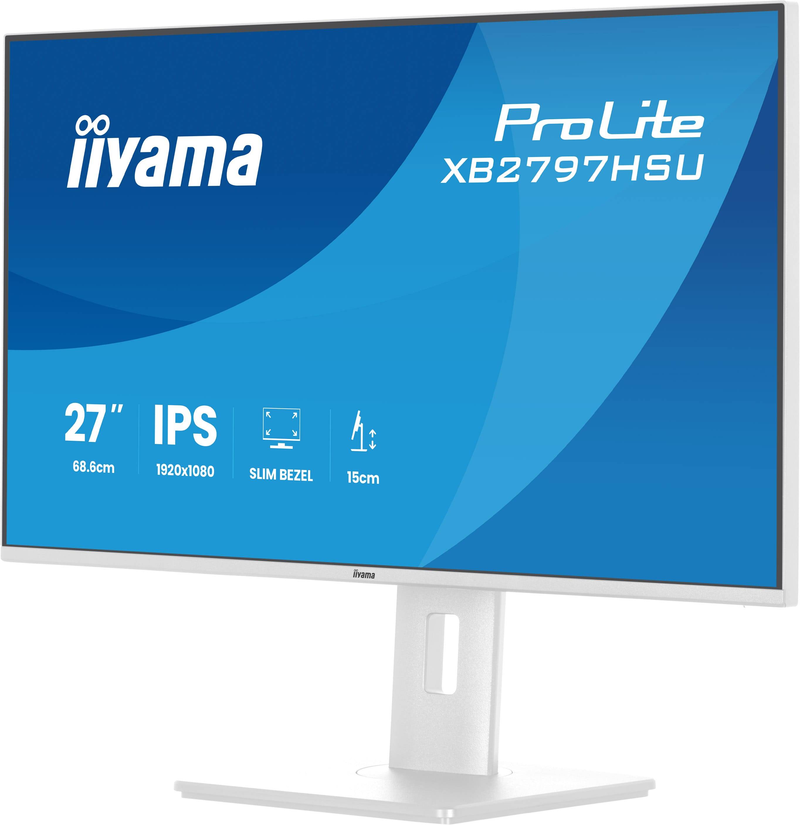 iiyama ProLite XB2797HSU-W1 computer monitor 68,6 cm (27") 1920 x 1080 Pixels Full HD LED Wit