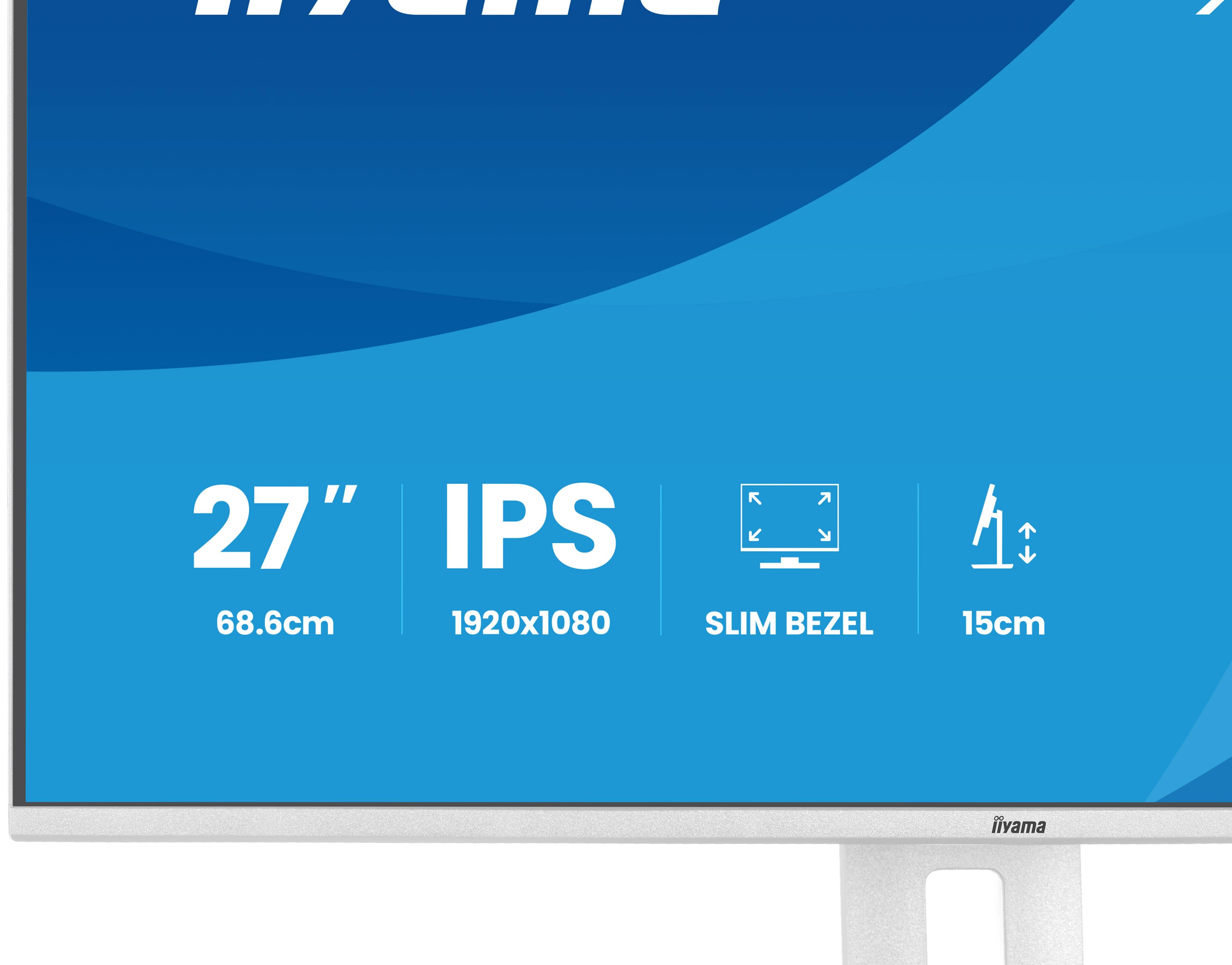 iiyama ProLite XB2797HSU-W1 computer monitor 68,6 cm (27") 1920 x 1080 Pixels Full HD LED Wit