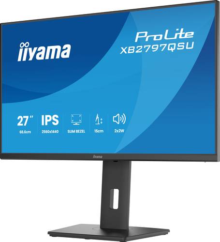 iiyama ProLite XB2797QSU-B1 computer monitor 68,6 cm (27") 2560 x 1440 Pixels Quad HD LED Zwart