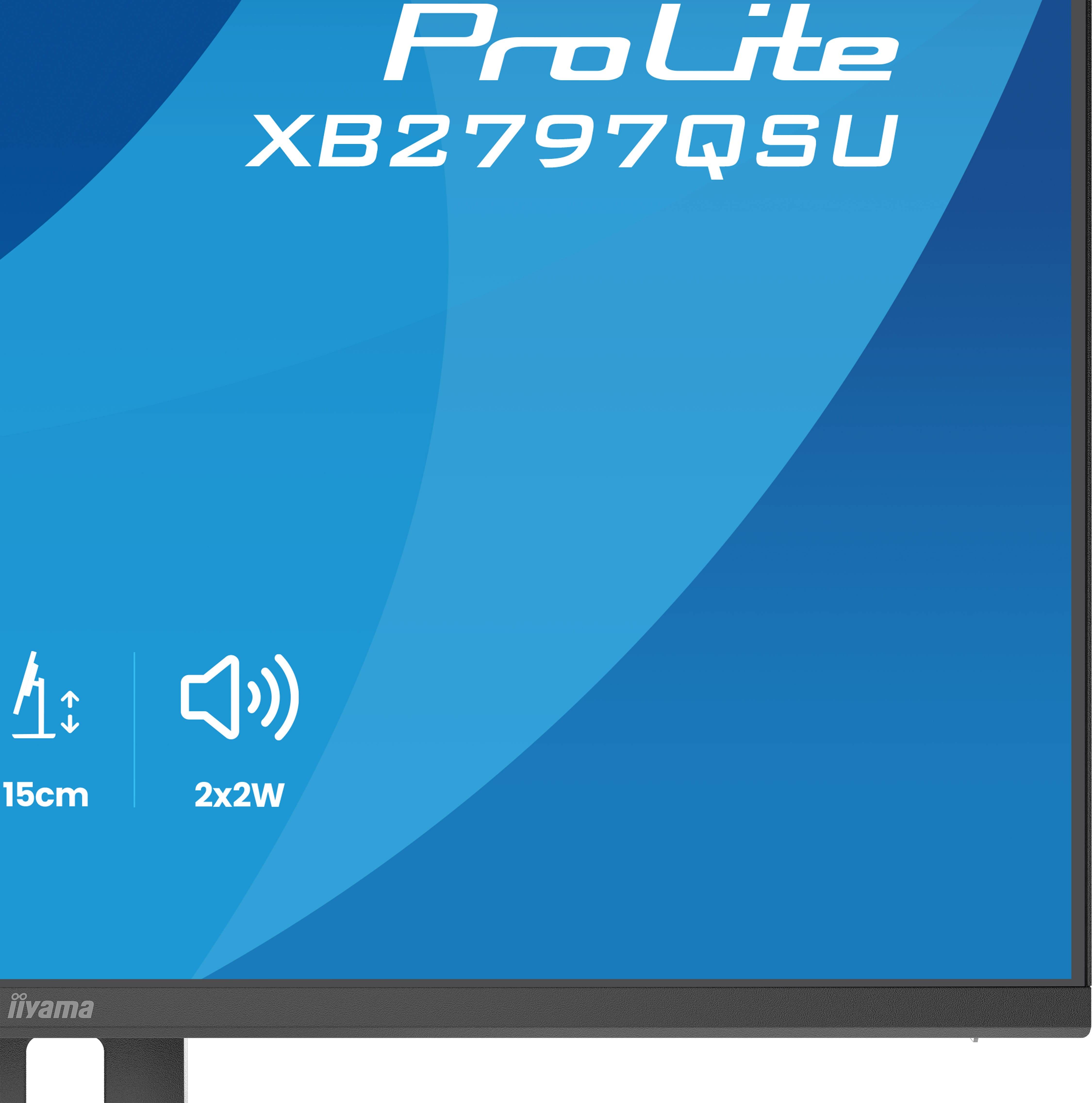 iiyama ProLite XB2797QSU-B1 computer monitor 68,6 cm (27") 2560 x 1440 Pixels Quad HD LED Zwart