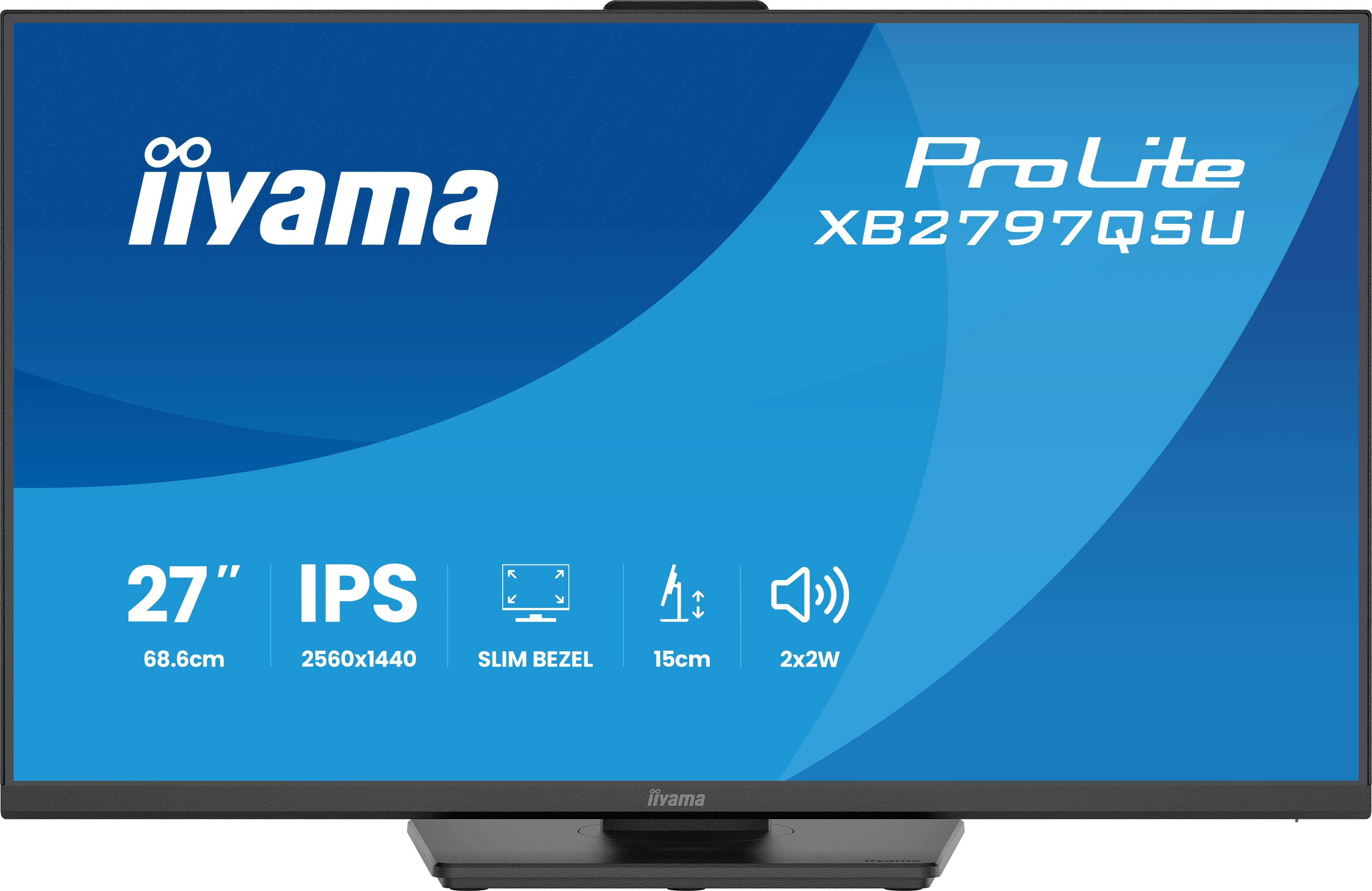 iiyama ProLite XB2797QSU-B1 computer monitor 68,6 cm (27") 2560 x 1440 Pixels Quad HD LED Zwart