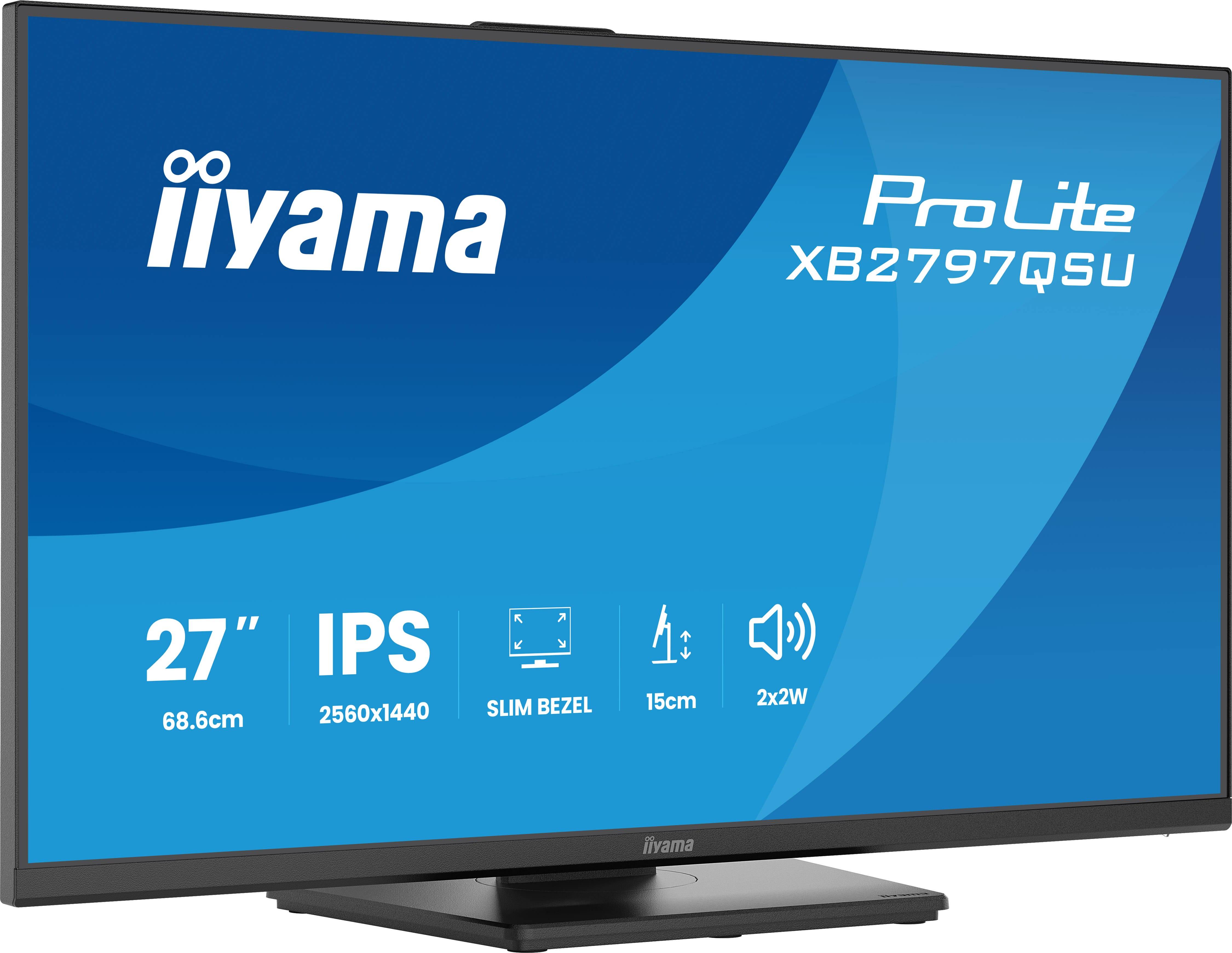 iiyama ProLite XB2797QSU-B1 computer monitor 68,6 cm (27") 2560 x 1440 Pixels Quad HD LED Zwart