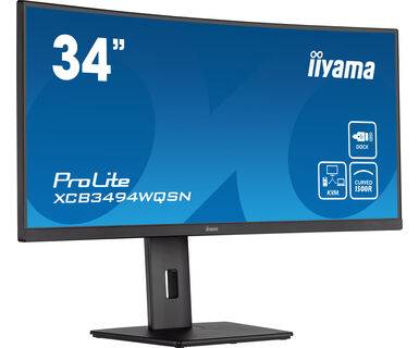 iiyama ProLite XCB3494WQSN-B5 LED display 86,4 cm (34") 3440 x 1440 Pixels UltraWide Quad HD Zwart
