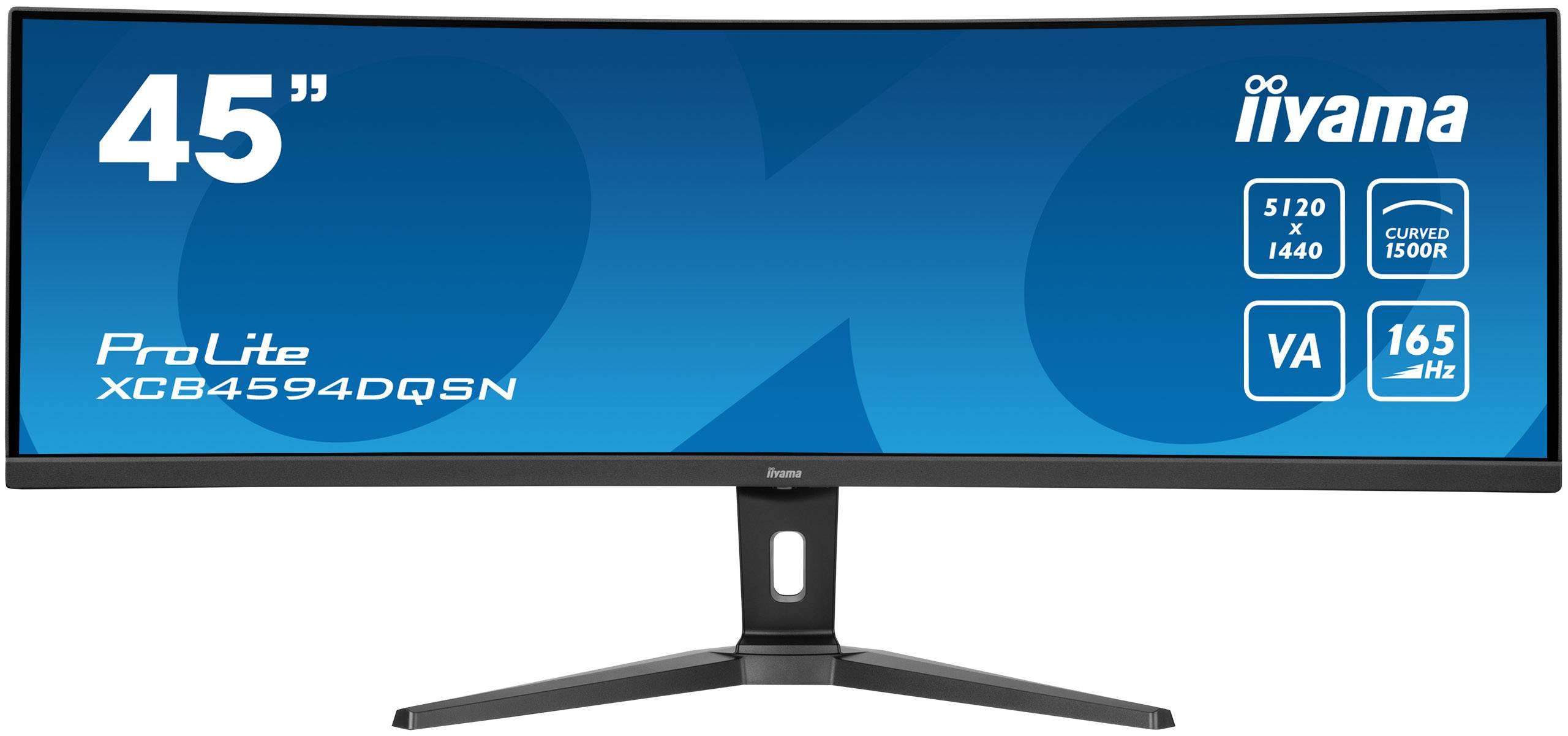 iiyama G-MASTER 45"LCD Curved Bus. UWQHD computer monitor 114,3 cm (45") 5120 x 1440 Pixels Dual QHD LED Zwart