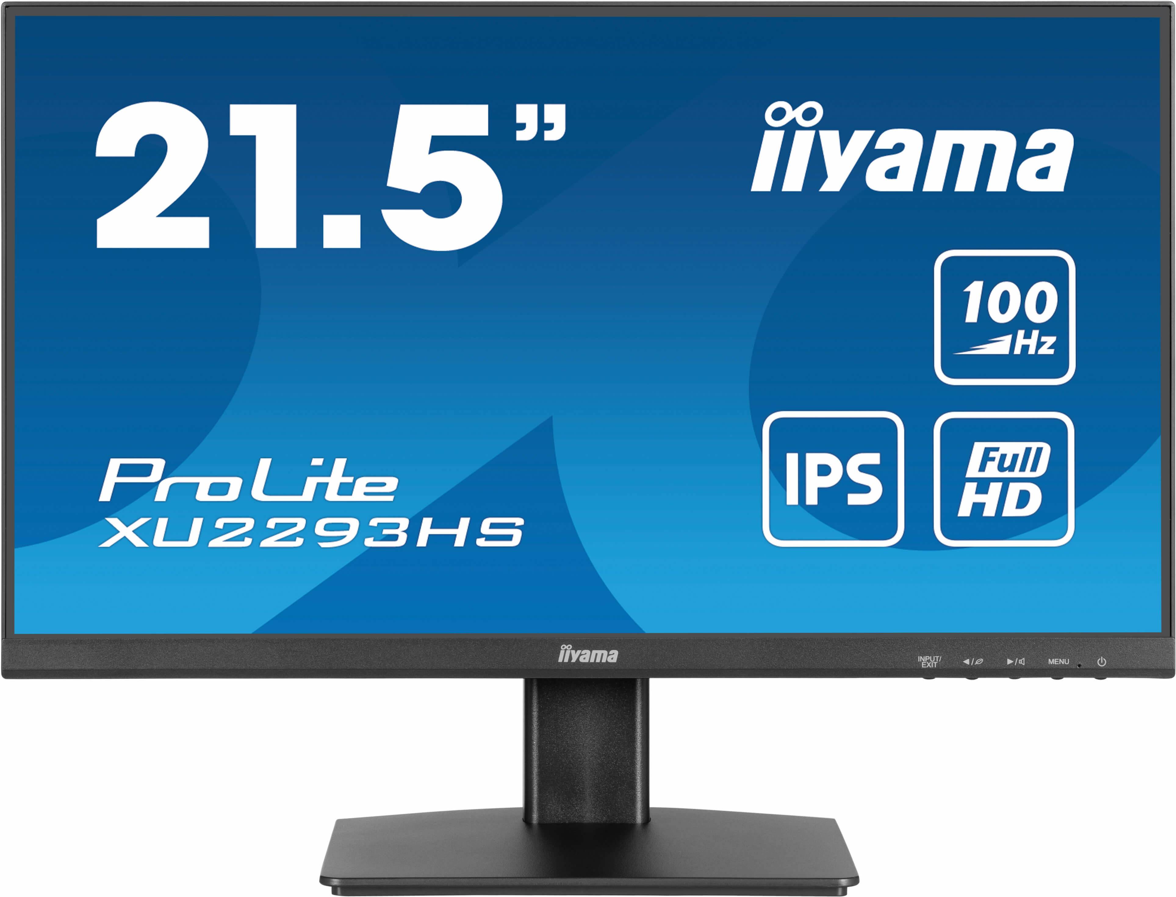 iiyama ProLite XU2293HS-B6 computer monitor 54,6 cm (21.5") 1920 x 1080 Pixels Full HD LED Zwart