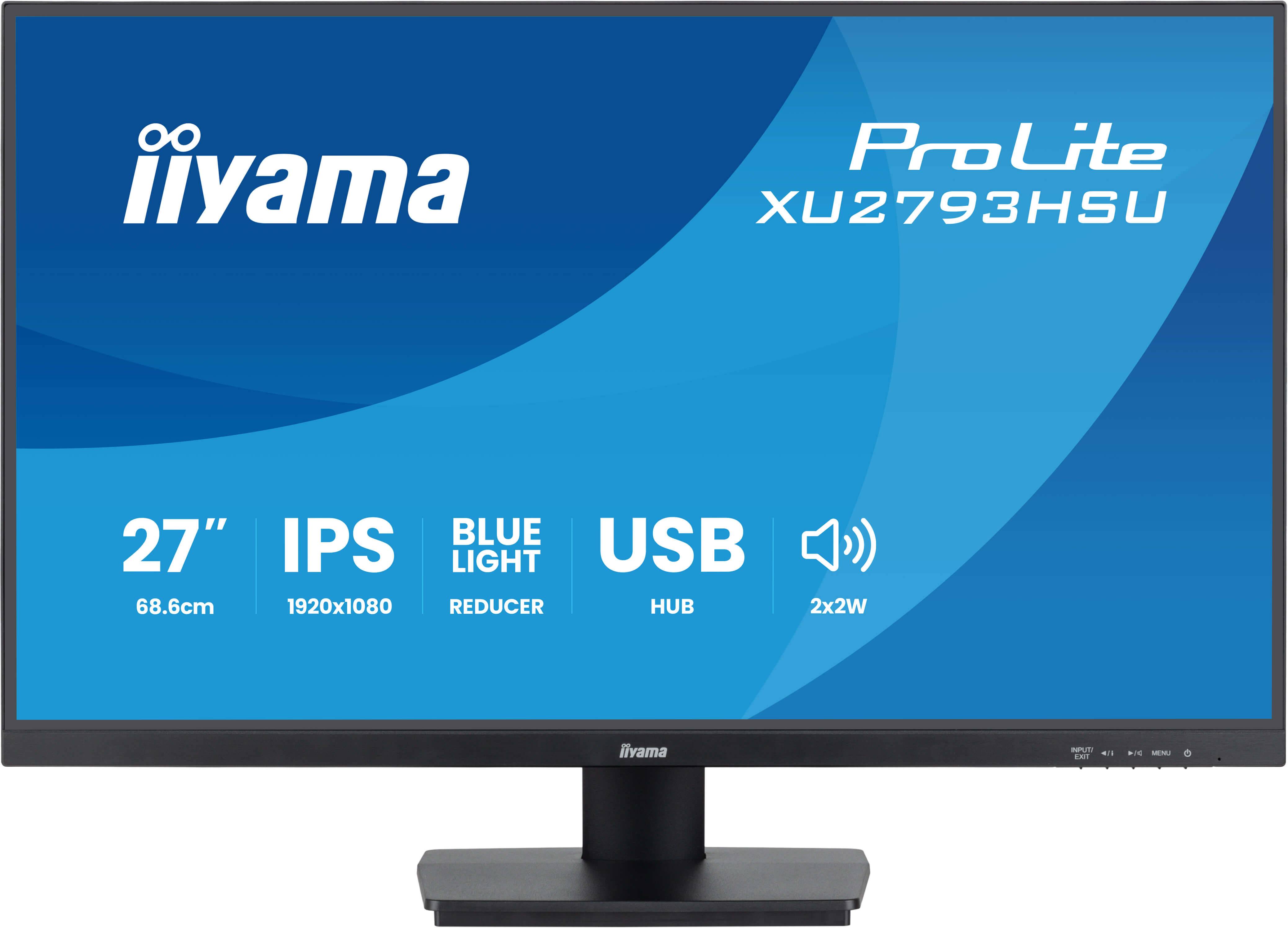 iiyama ProLite XU2793HSU-B7 computer monitor 68,6 cm (27") 1080 x 1920 Pixels Full HD LED Zwart