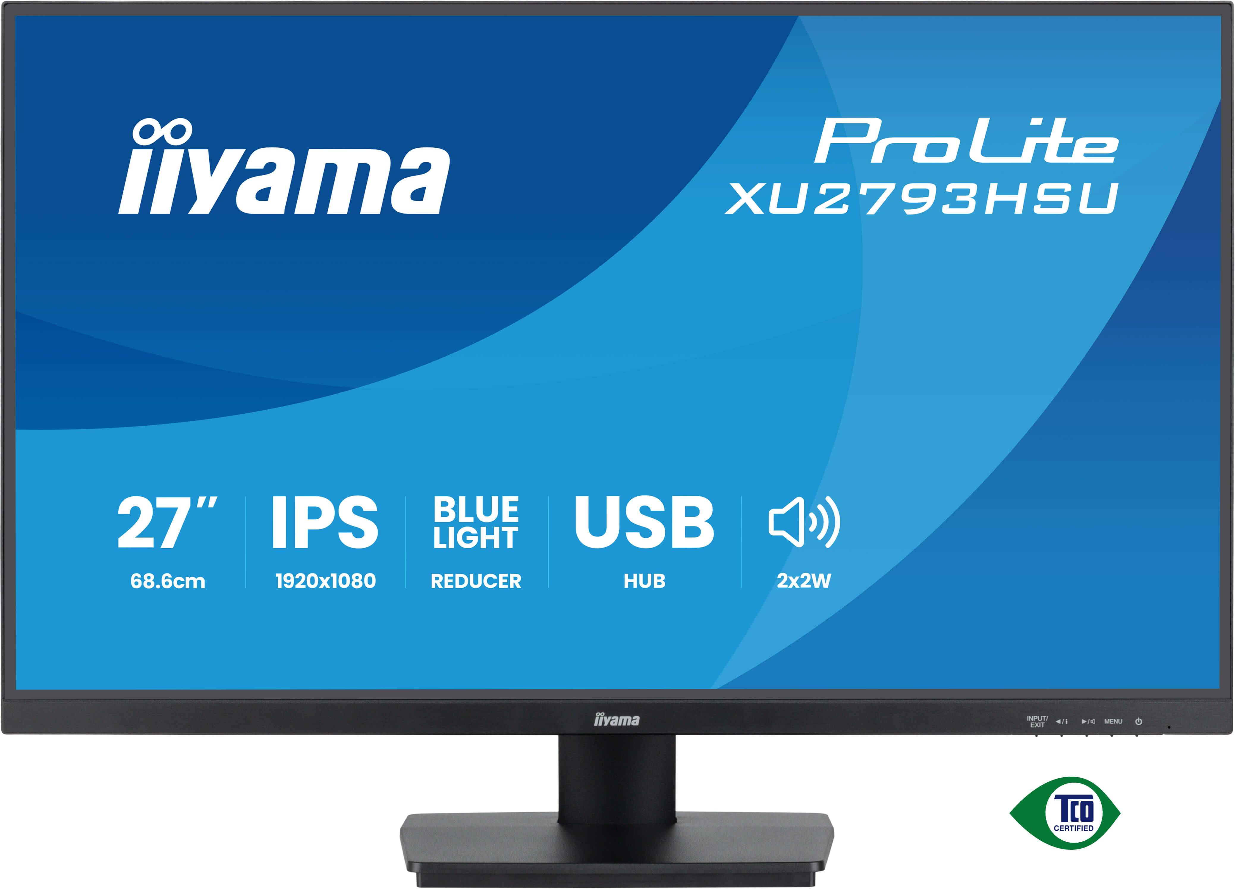 iiyama ProLite XU2793HSU-B7 computer monitor 68,6 cm (27") 1080 x 1920 Pixels Full HD LED Zwart