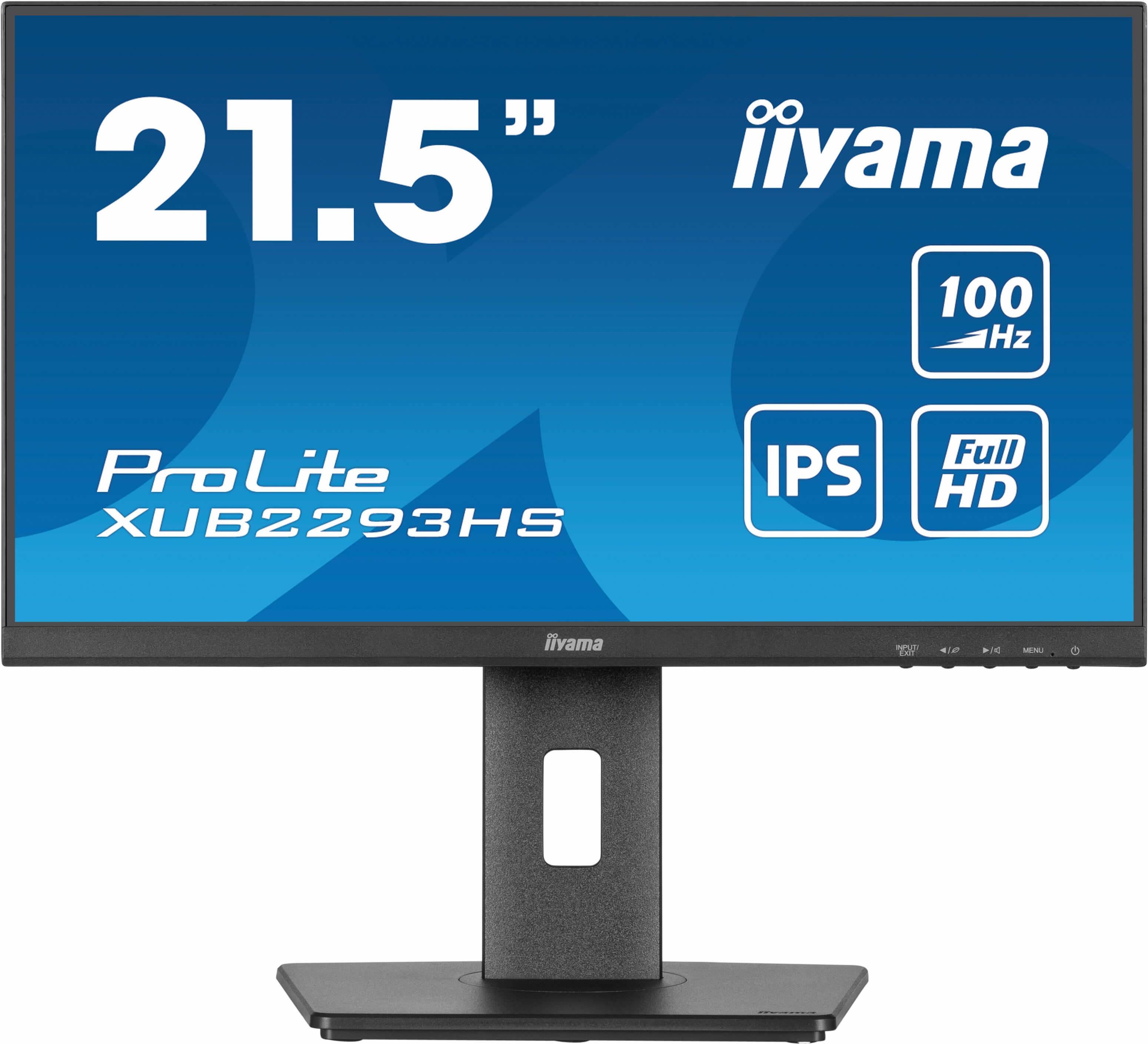 iiyama ProLite XUB2293HS-B6 computer monitor 54,6 cm (21.5") 1920 x 1080 Pixels Full HD LED Zwart
