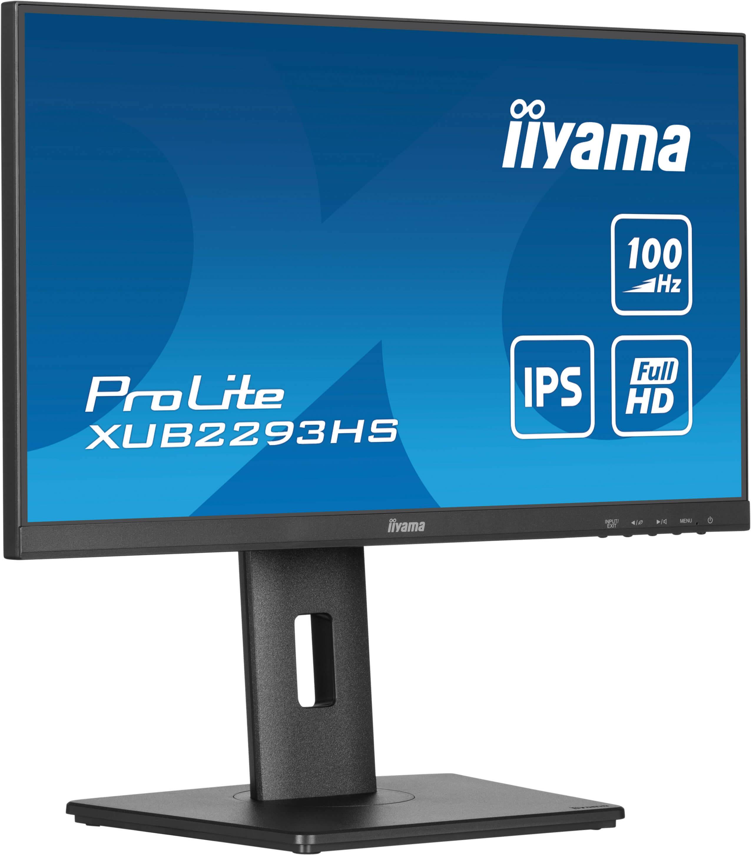 iiyama ProLite XUB2293HS-B6 computer monitor 54,6 cm (21.5") 1920 x 1080 Pixels Full HD LED Zwart