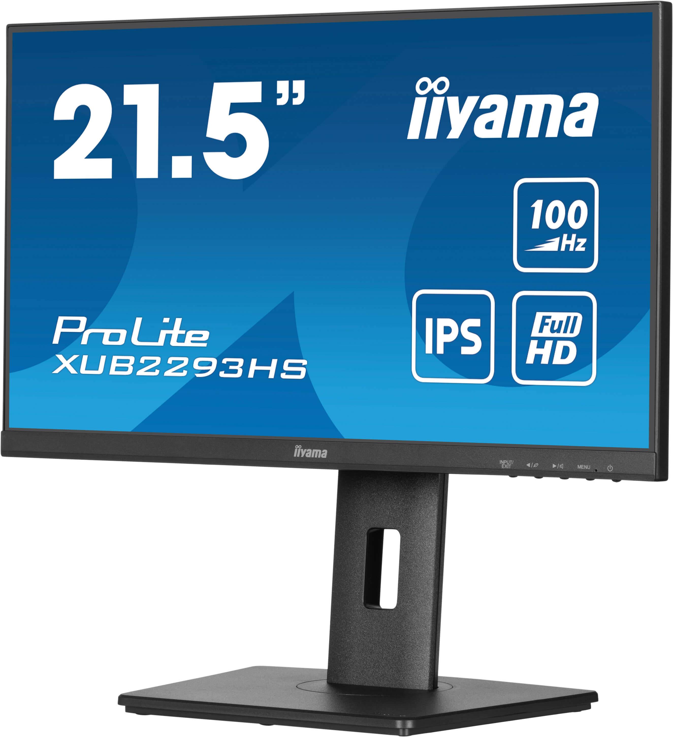 iiyama ProLite XUB2293HS-B6 computer monitor 54,6 cm (21.5") 1920 x 1080 Pixels Full HD LED Zwart
