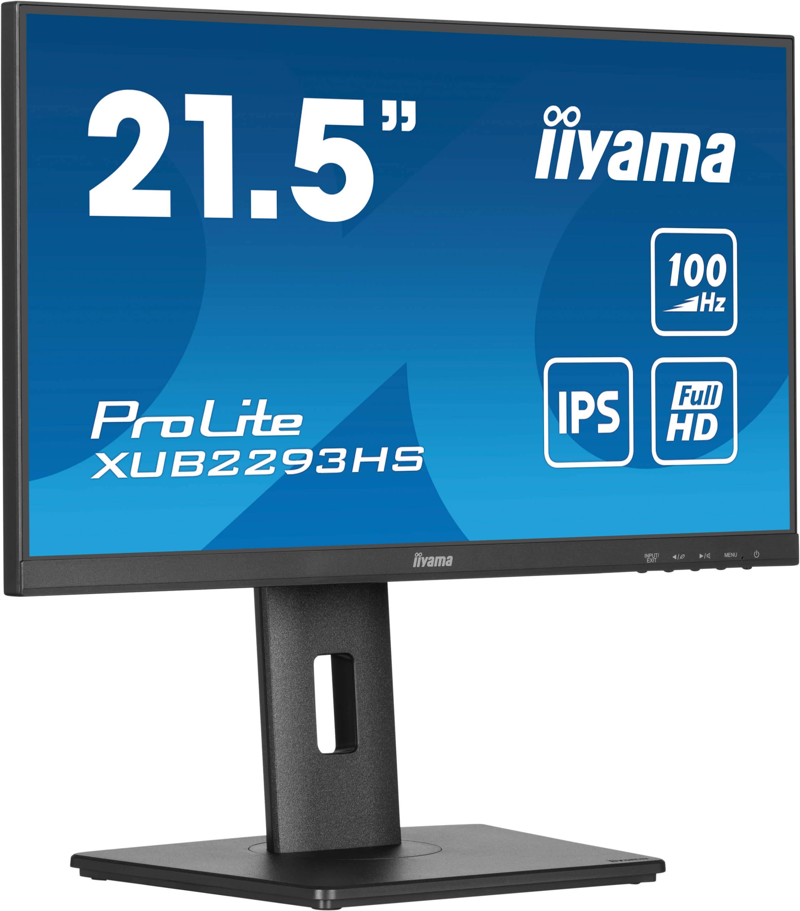 iiyama ProLite XUB2293HS-B6 computer monitor 54,6 cm (21.5") 1920 x 1080 Pixels Full HD LED Zwart