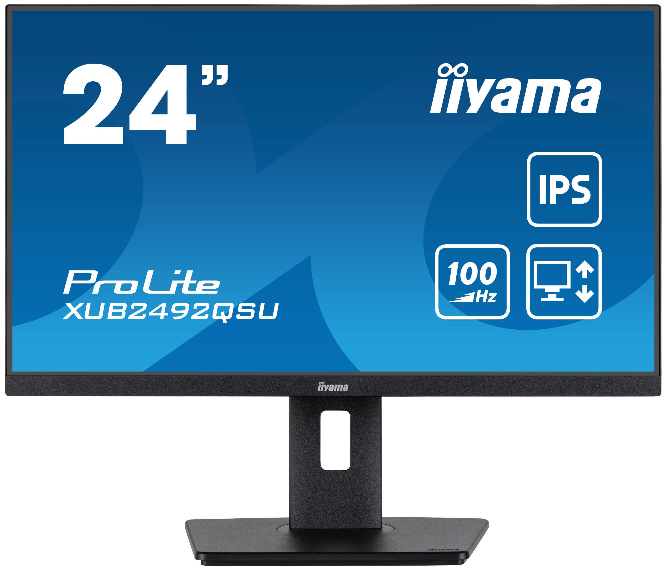 iiyama ProLite XUB2492QSU-B1 computer monitor 60,5 cm (23.8") 2560 x 1440 Pixels Wide Quad HD LED Zwart