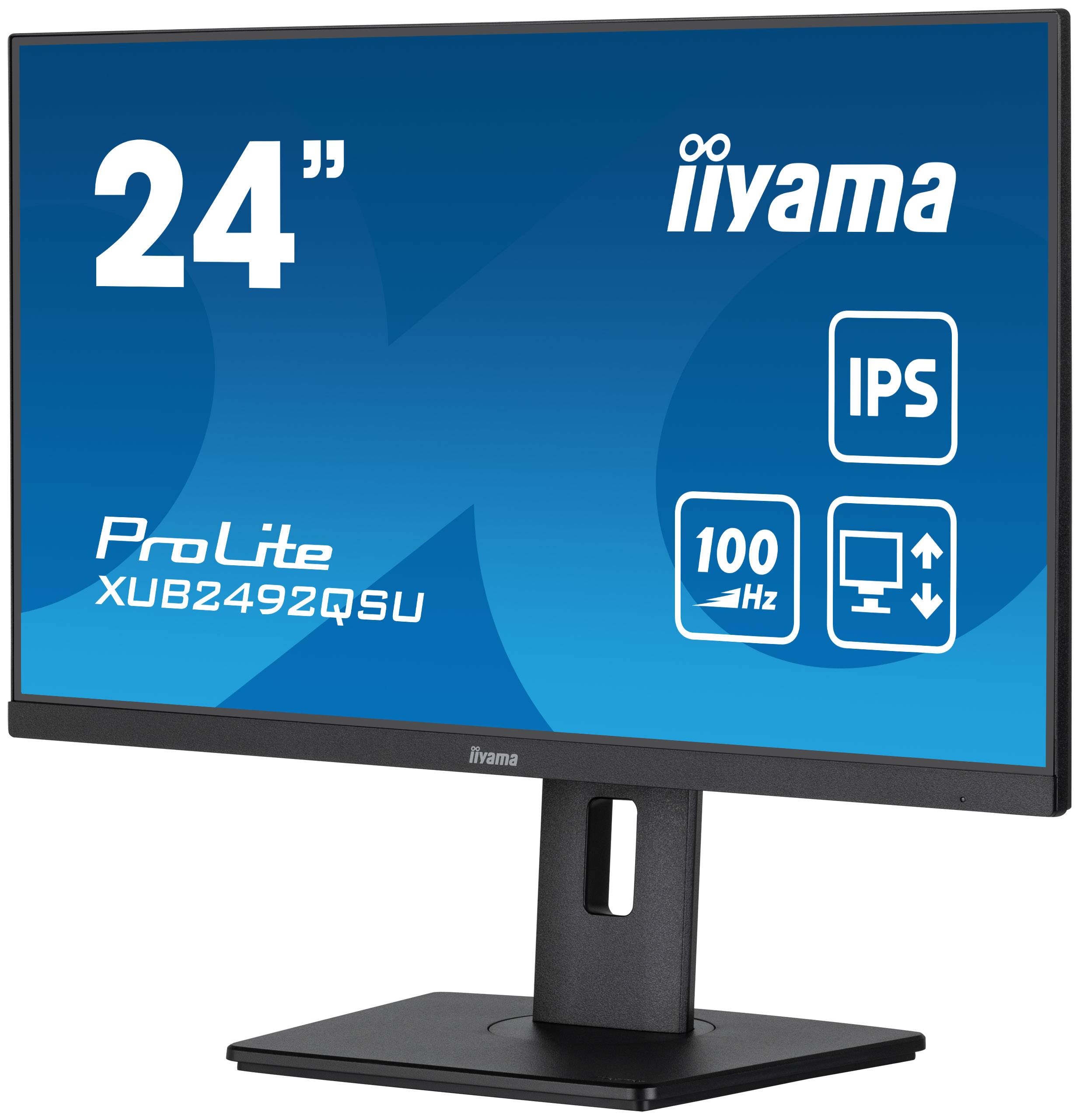 iiyama ProLite XUB2492QSU-B1 computer monitor 60,5 cm (23.8") 2560 x 1440 Pixels Wide Quad HD LED Zwart