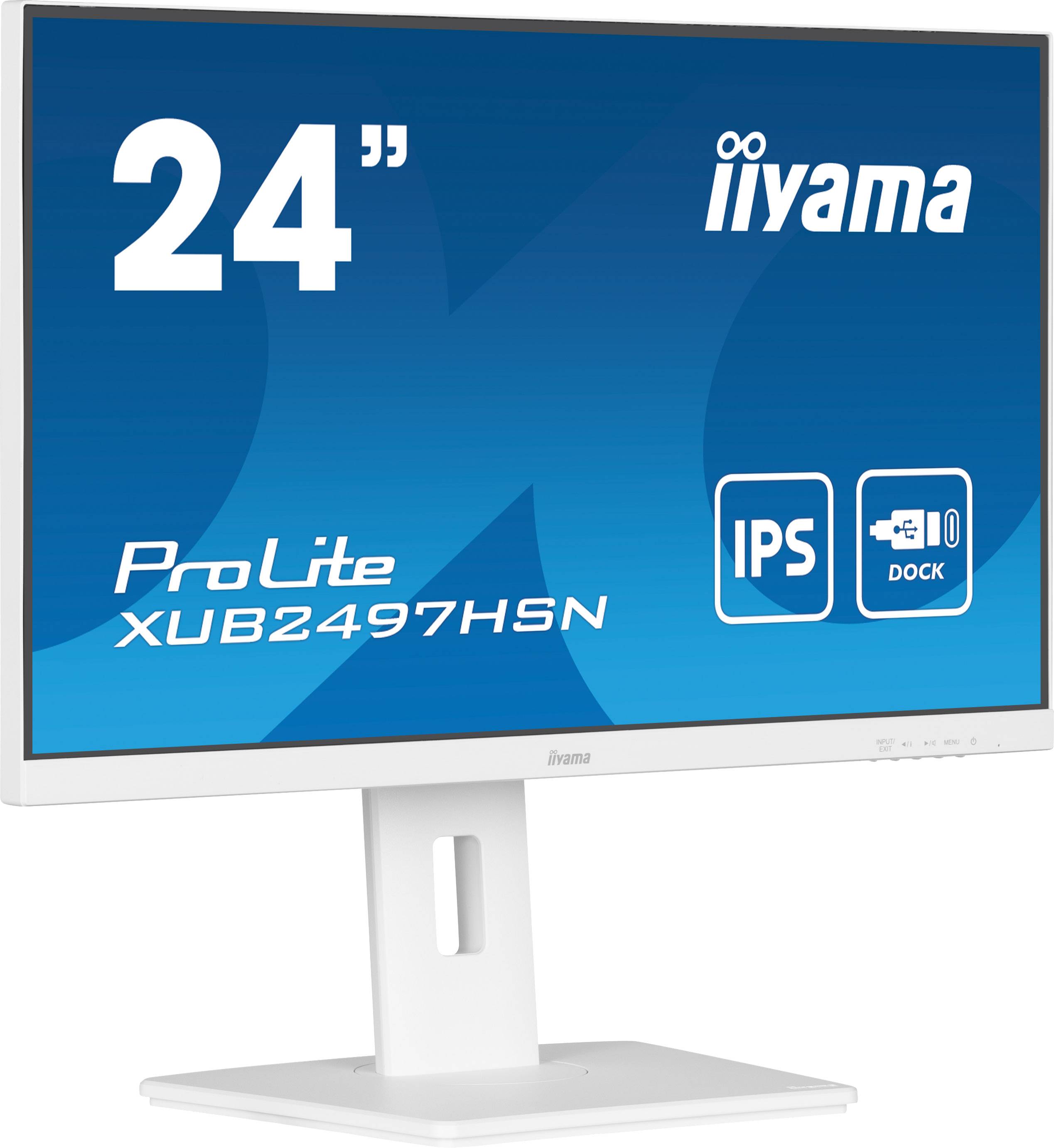 iiyama ProLite XUB2497HSN-W2 computer monitor 60,5 cm (23.8") 1920 x 1080 Pixels Full HD LED Wit