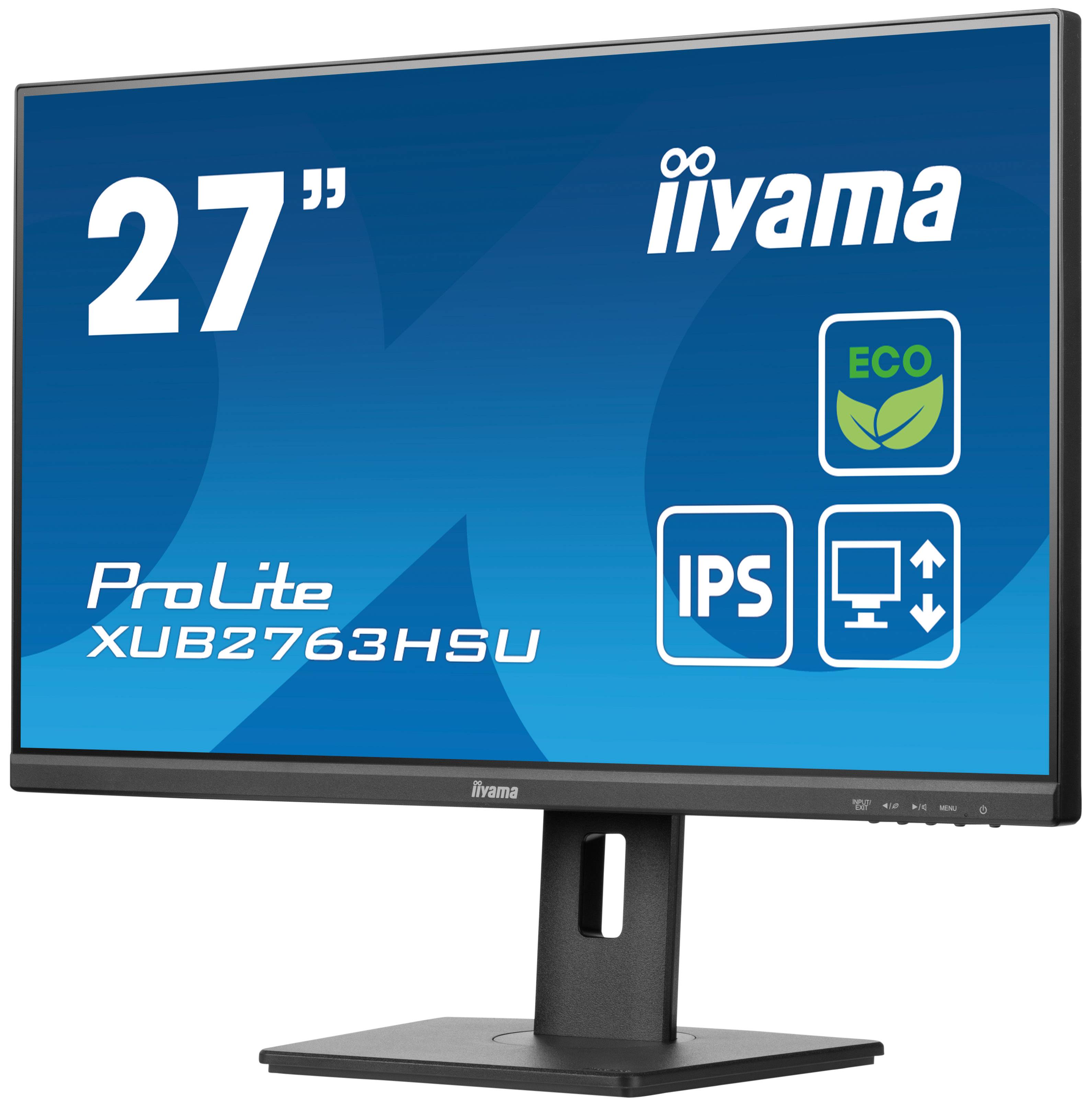 iiyama ProLite XUB2763HSU-B1 computer monitor 68,6 cm (27") 1920 x 1080 Pixels Full HD LED Zwart