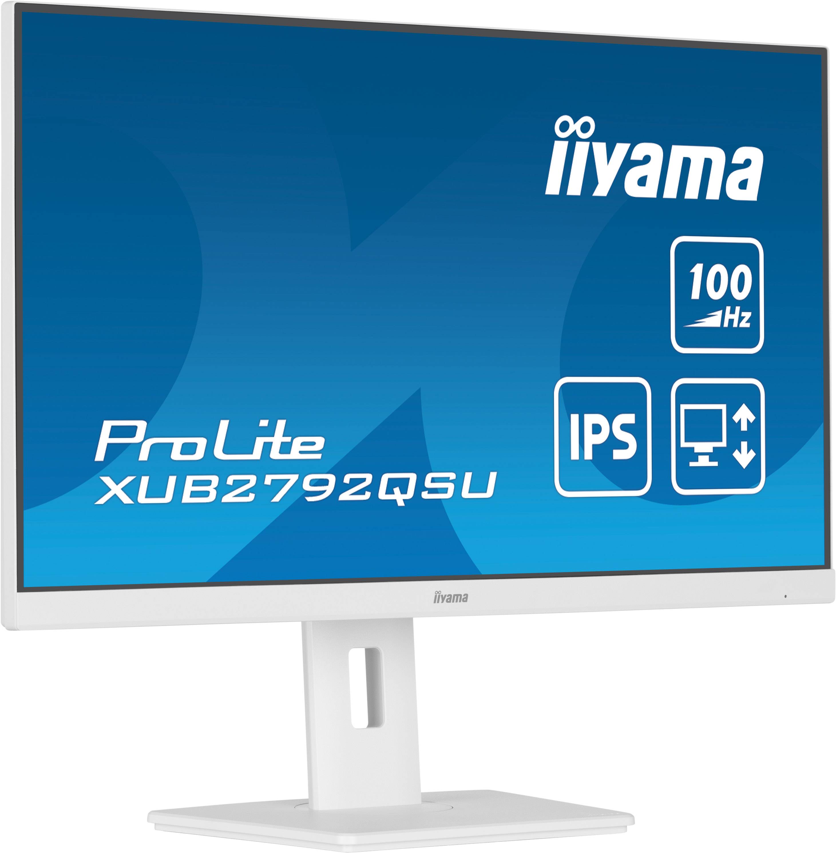 iiyama ProLite XUB2792QSU-W6 computer monitor 68,6 cm (27") 2560 x 1440 Pixels Wide Quad HD LED Wit