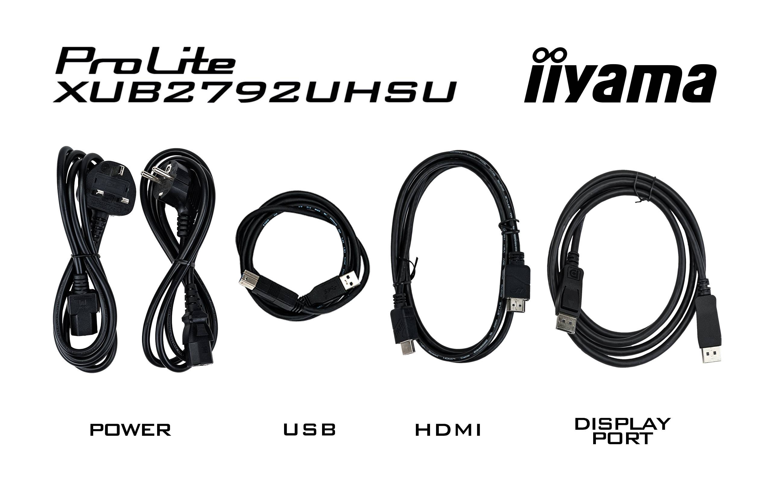 iiyama ProLite XUB2792UHSU-B6 computer monitor 68,6 cm (27") 3840 x 2160 Pixels 4K Ultra HD LED Zwart