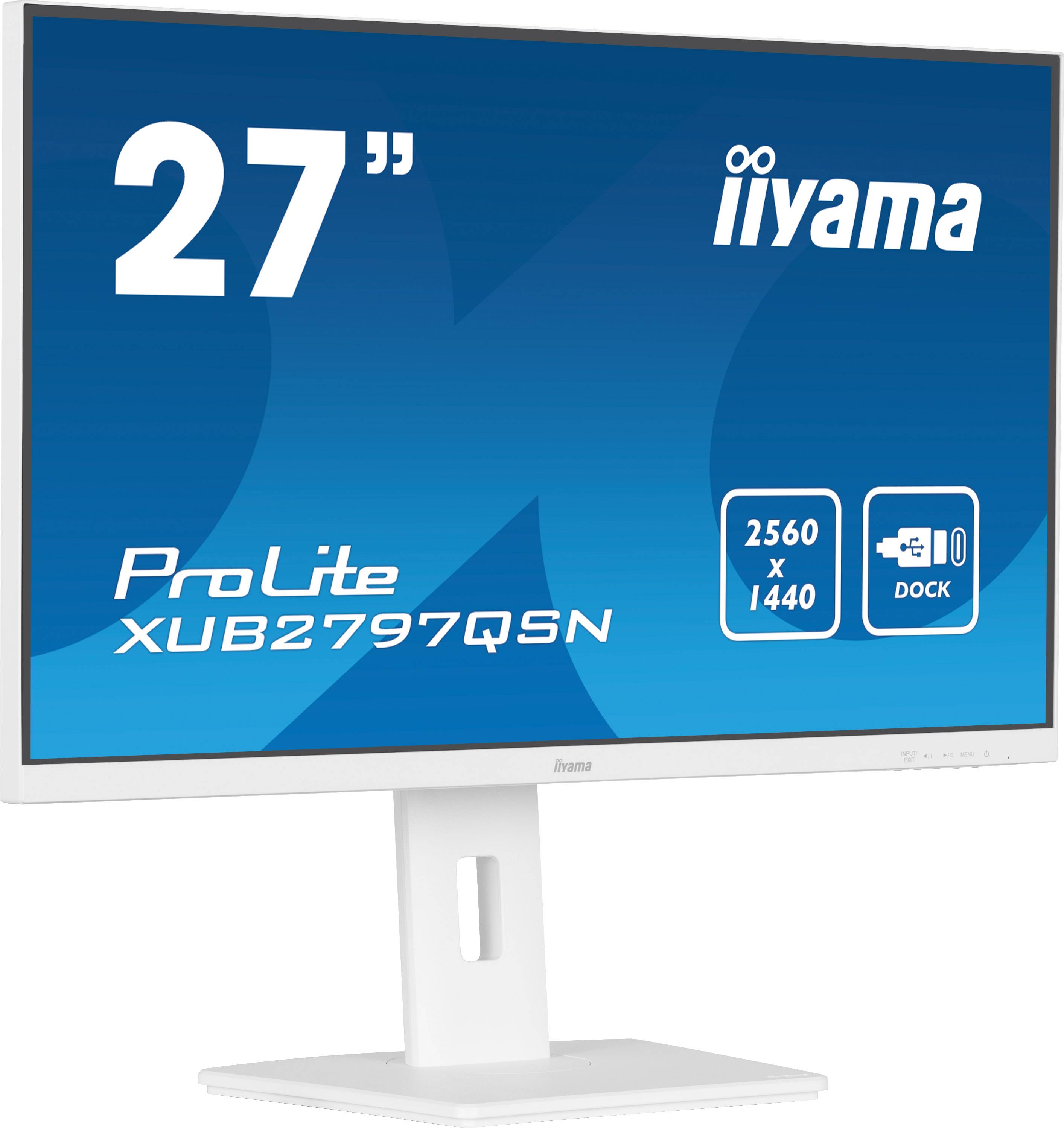 iiyama G-MASTER XUB2797QSN-W2 computer monitor 68,6 cm (27") 2560 x 1440 Pixels 4K Ultra HD LED Wit
