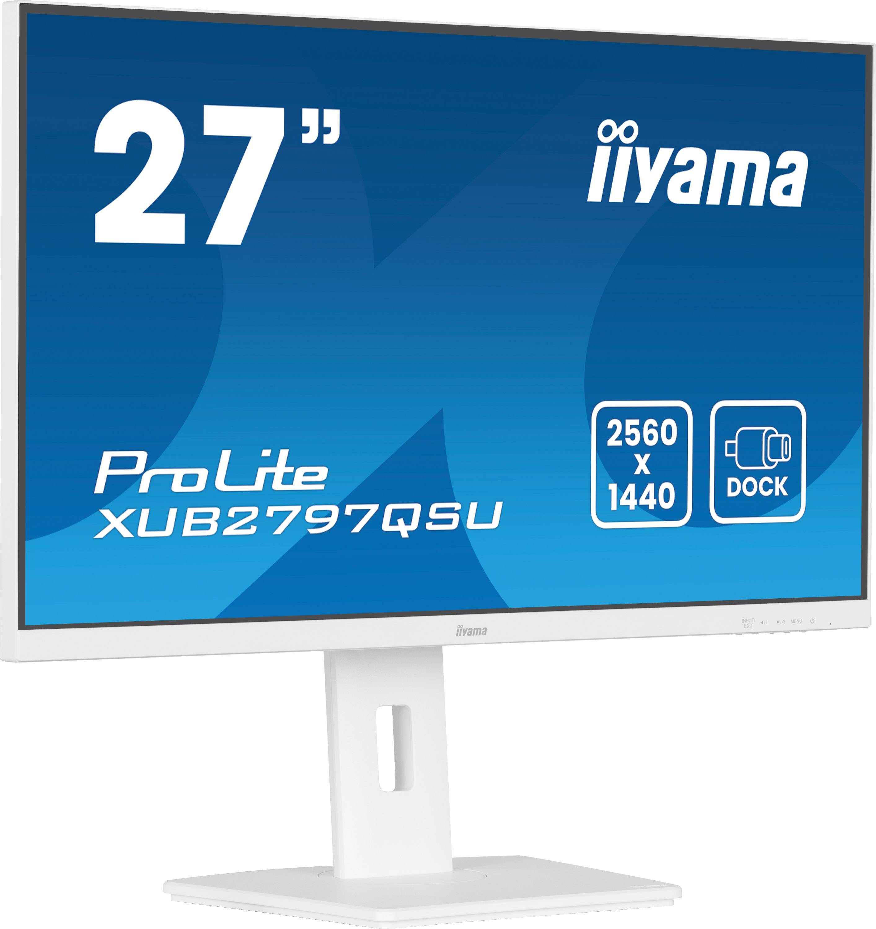 iiyama ProLite XUB2797QSU-W2 computer monitor 68,6 cm (27") 2560 x 1440 Pixels Quad HD LED Wit