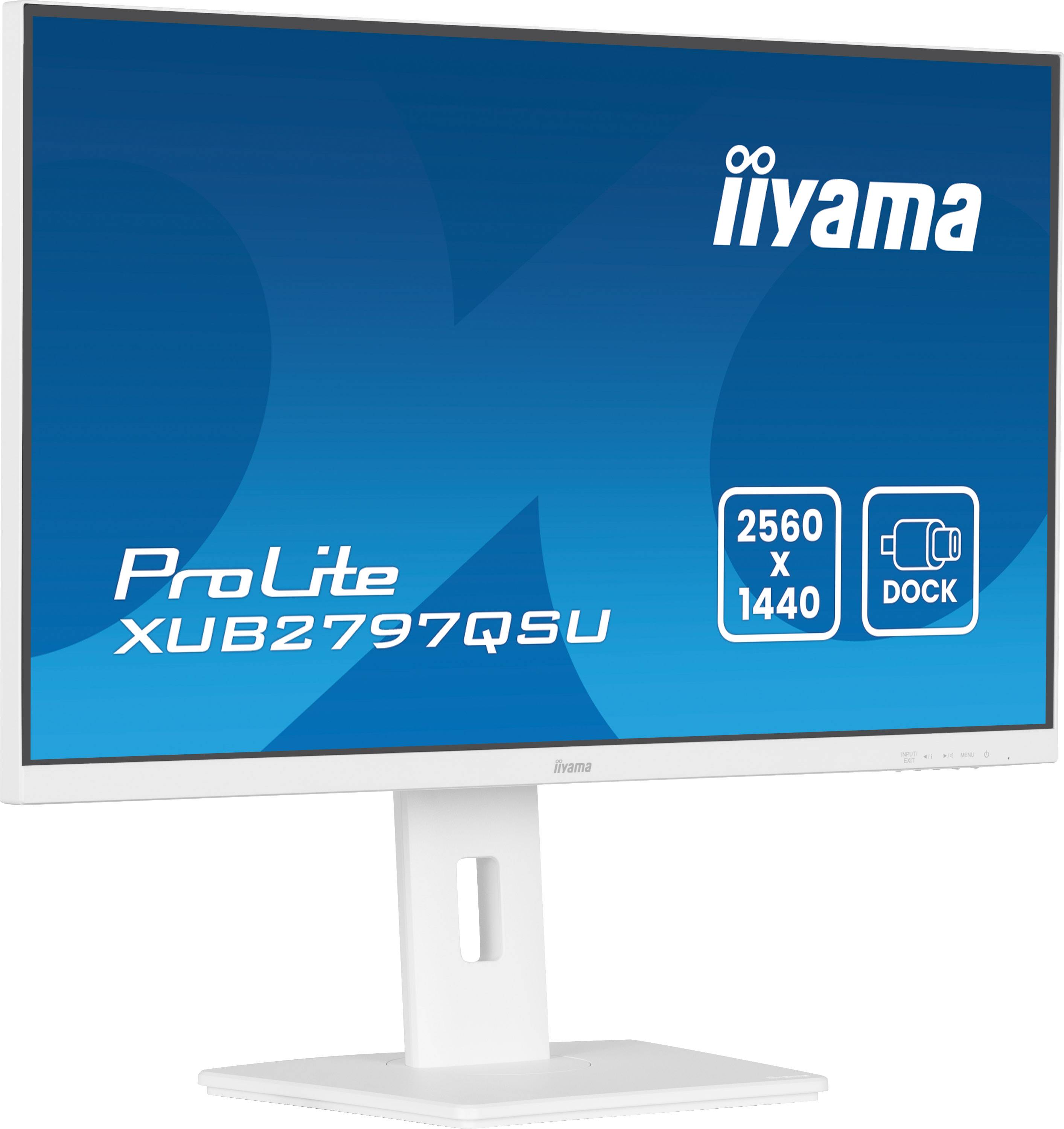 iiyama ProLite XUB2797QSU-W2 computer monitor 68,6 cm (27") 2560 x 1440 Pixels Quad HD LED Wit