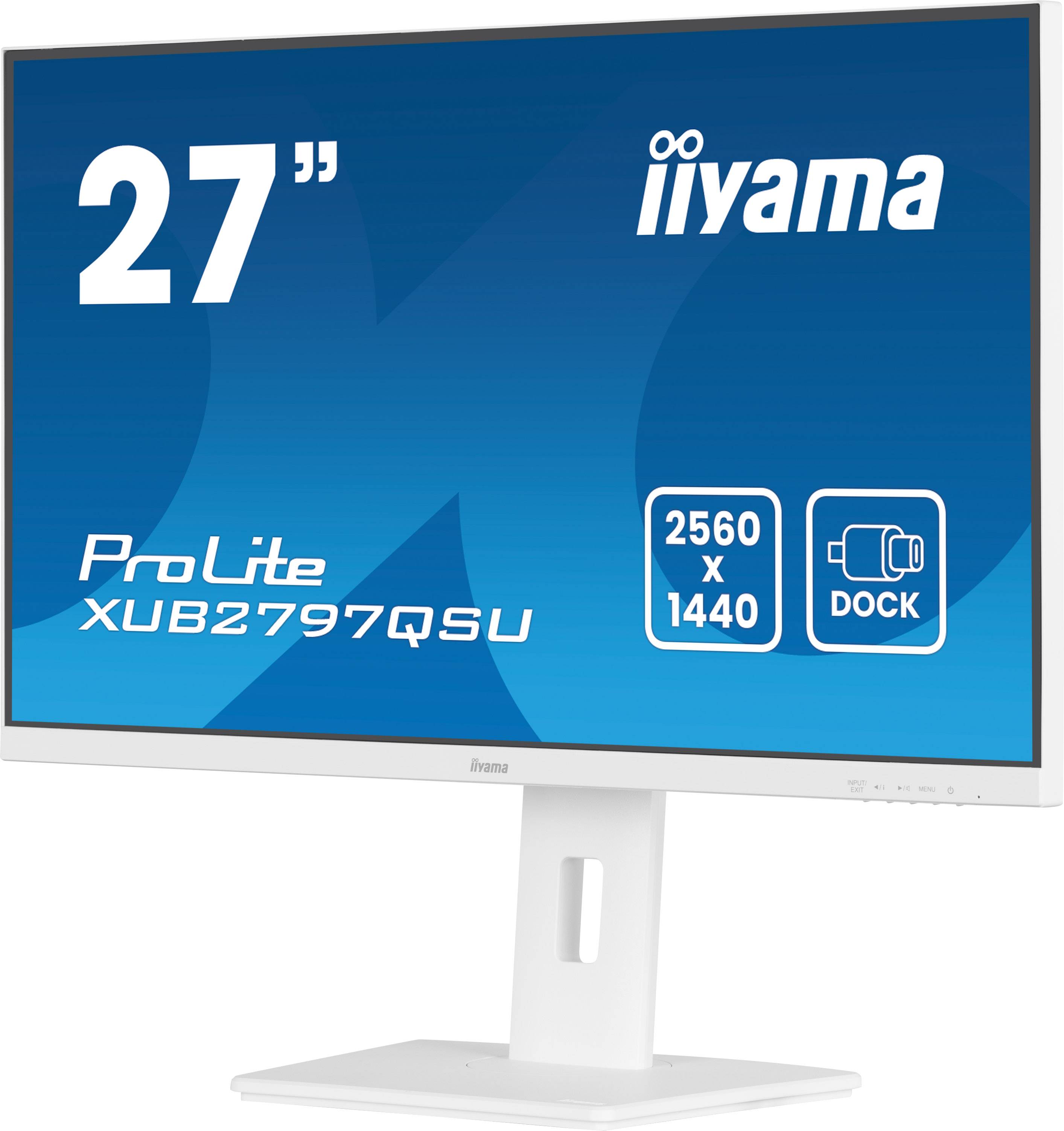 iiyama ProLite XUB2797QSU-W2 computer monitor 68,6 cm (27") 2560 x 1440 Pixels Quad HD LED Wit