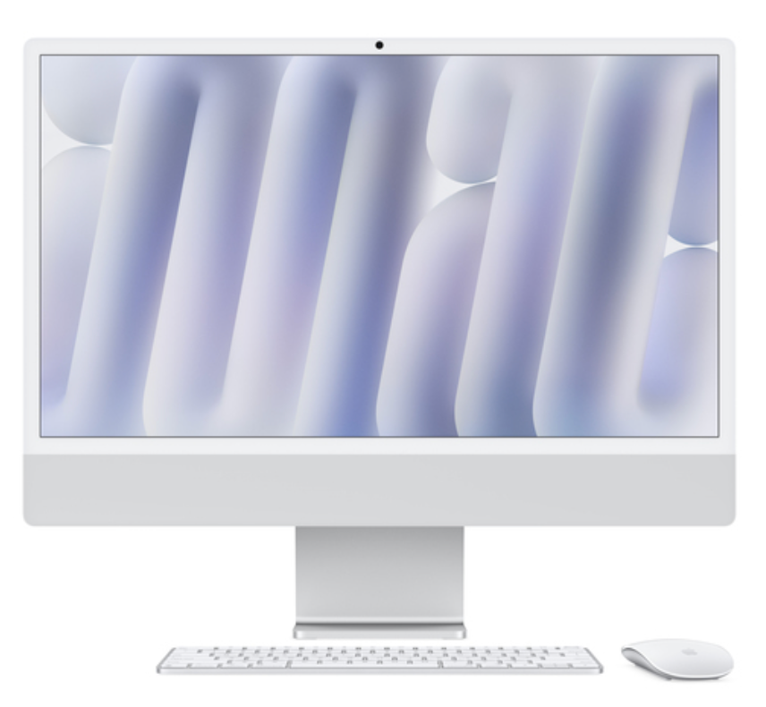 Apple  iMac 24"  Zilver (2024) M4 (10 Core CPU/10 Core GPU) 16GB/1TB SSD Gbit Eth. QWERTY