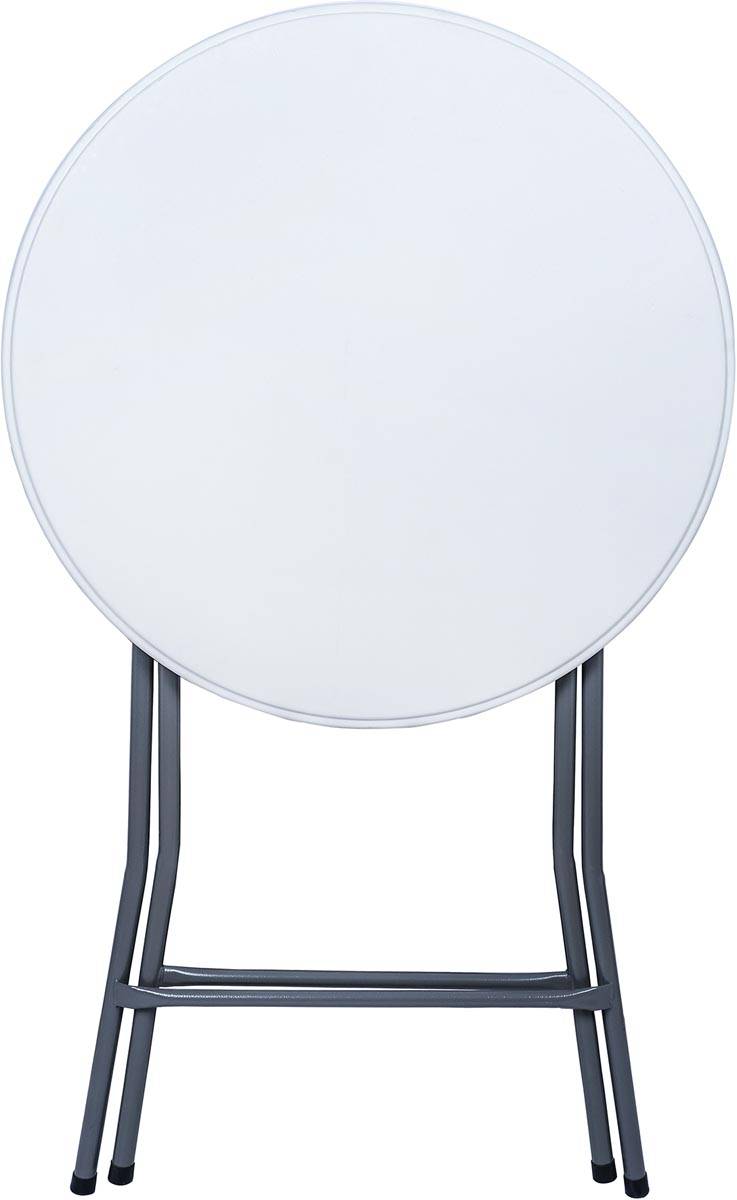 Inklapbare statafel BT100, wit, diameter 80 cm