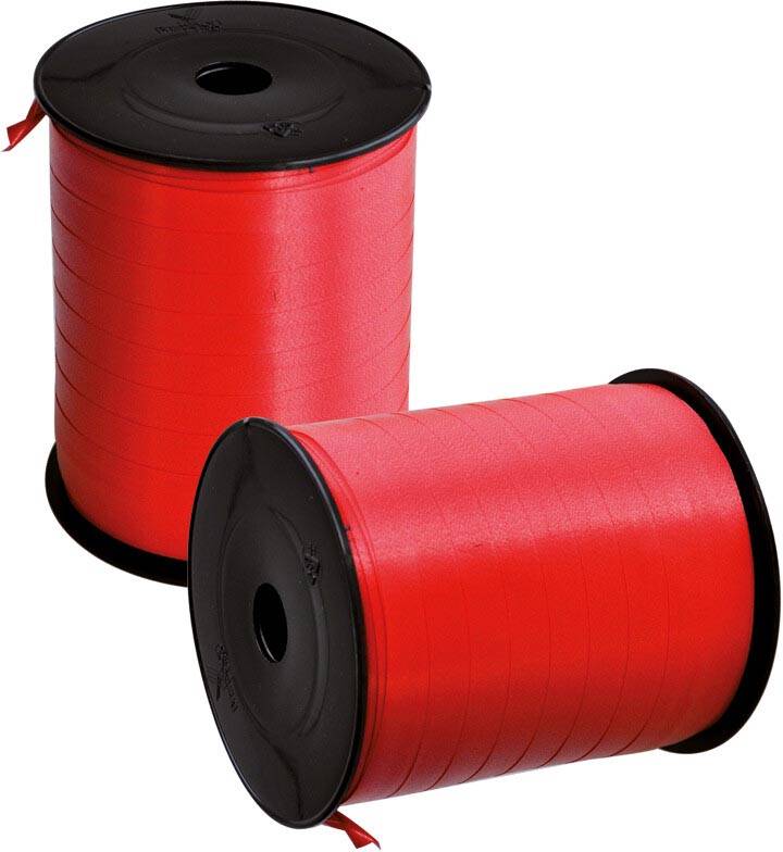Inpaklint, 10 mm x 250 m, rood