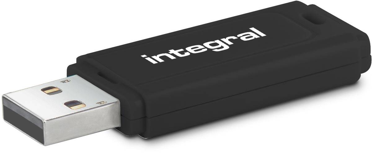Integral Black USB stick 3.0, 128 GB, zwart