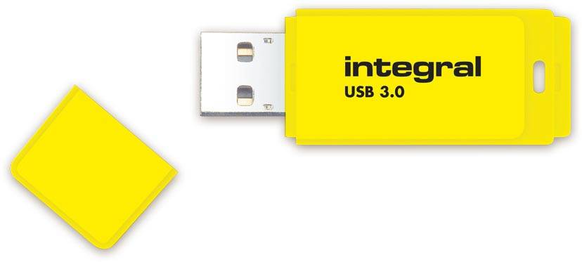 Integral Neon USB 3.0 stick, 16 GB, geel