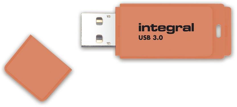 Integral Neon USB 3.0 stick, 16 GB, oranje