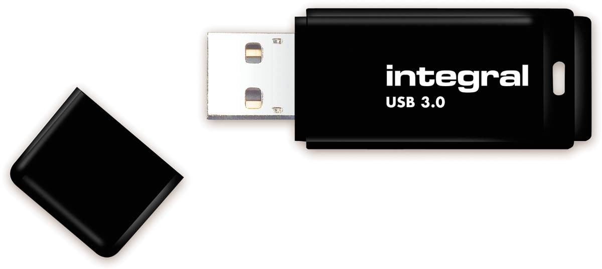 Integral USB stick 3.0 Black, 256 GB, zwart