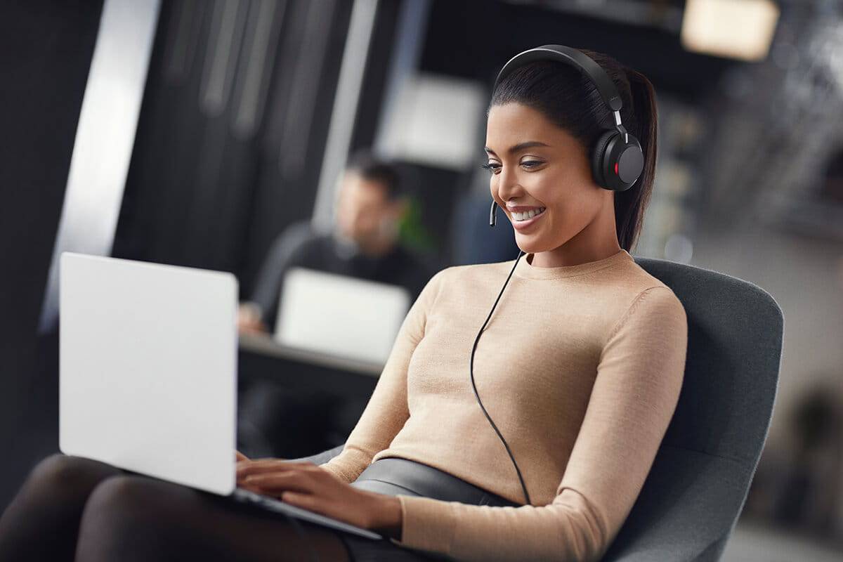 Jabra Evolve2 40 SE Headset Bedraad Hoofdband Kantoor/callcenter USB Type-C / USB Type-A Zwart