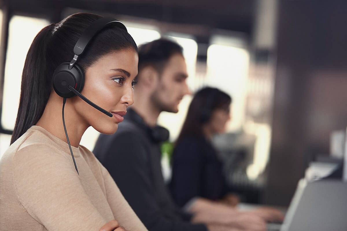 Jabra Evolve2 40 SE Headset Bedraad Hoofdband Kantoor/callcenter USB Type-C / USB Type-A Zwart