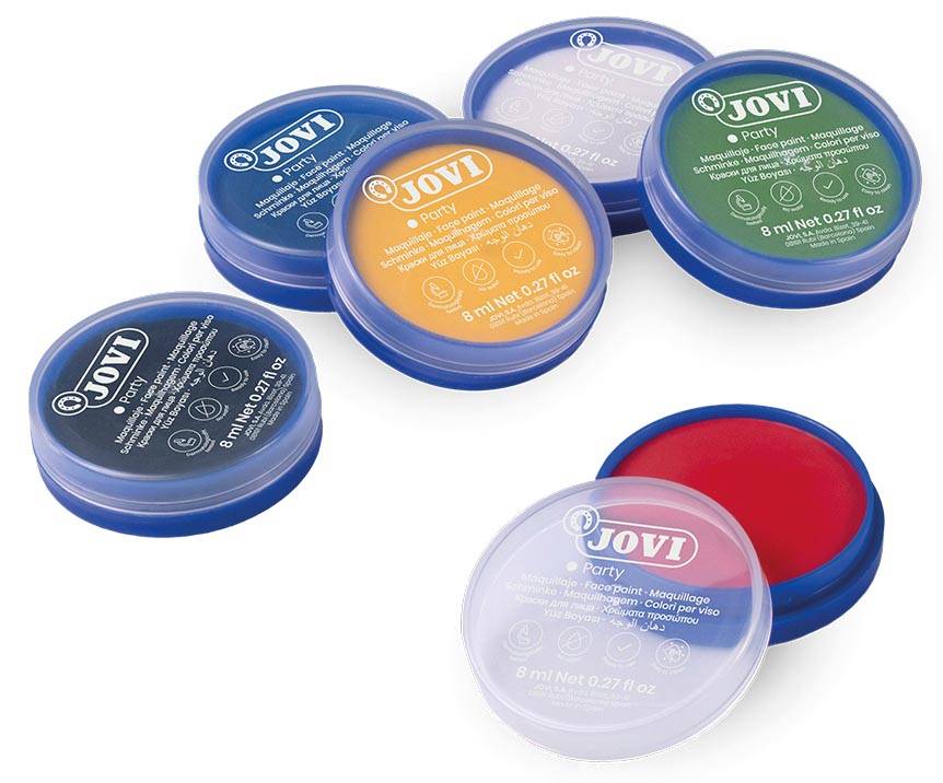 Jovi maquillage Face Paint, kartonnen etui van 6 kleuren