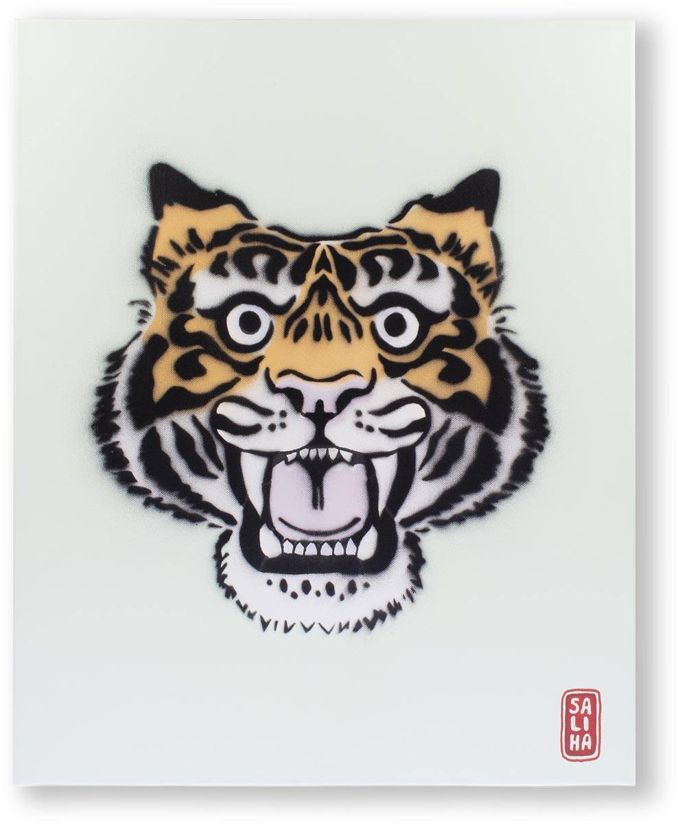 Kangaro bespannen spieraam, ft 13 x 18 cm