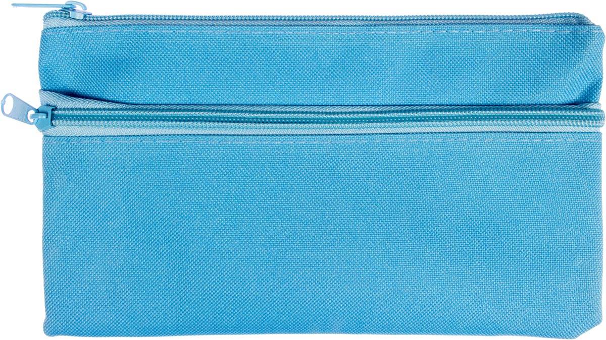 Kangaro pennenzak, plat, ft 21 x 11 cm, blauw